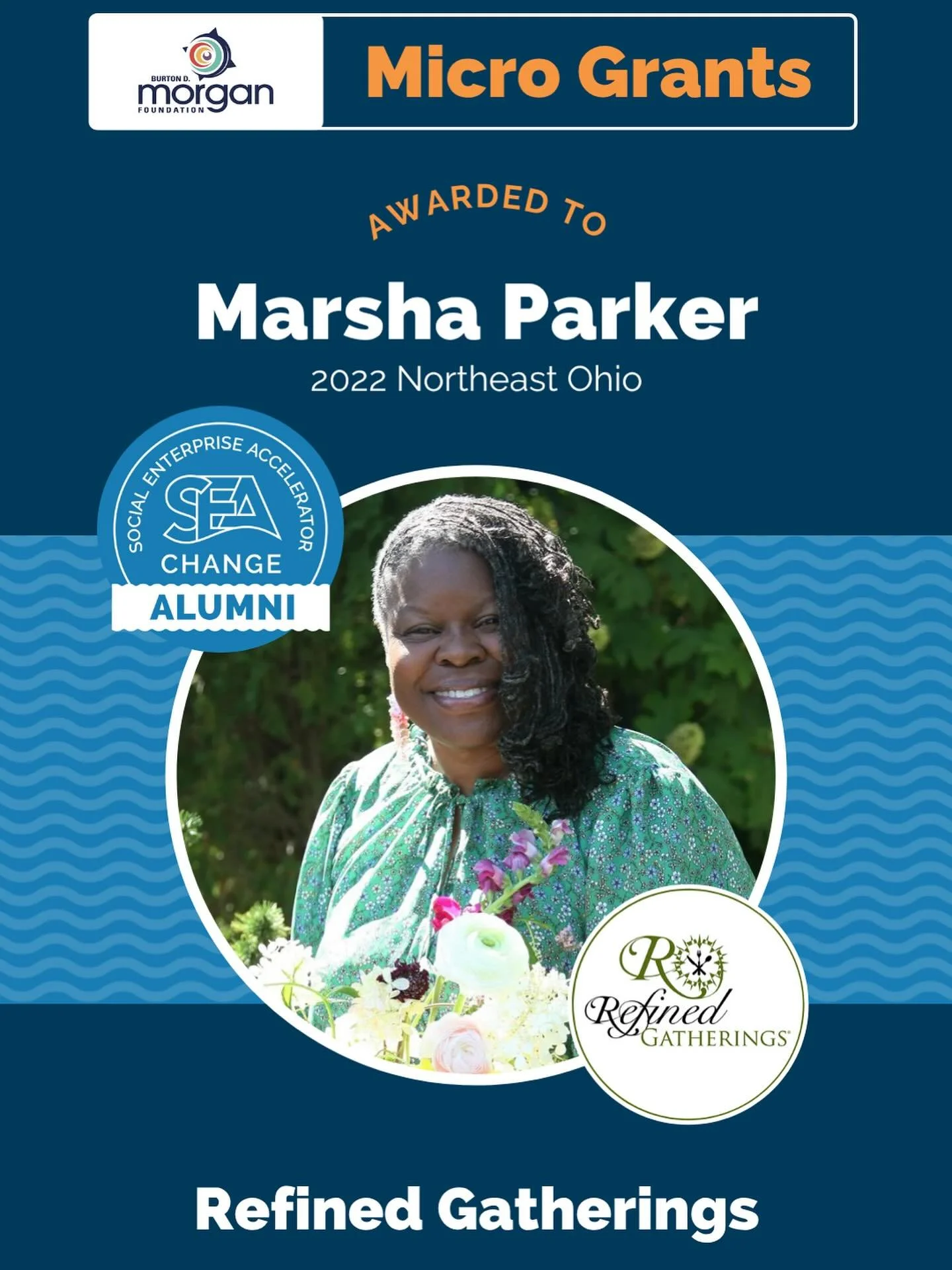 Exciting NEWS🌿 The Burton D. Morgan Foundation has graciously awarded a grant to Refined Gatherings&reg;️. We are full of gratitude for the opportunity to expand our pop-ups and to see growth in the area of innovation. 

This opportunity was also ma