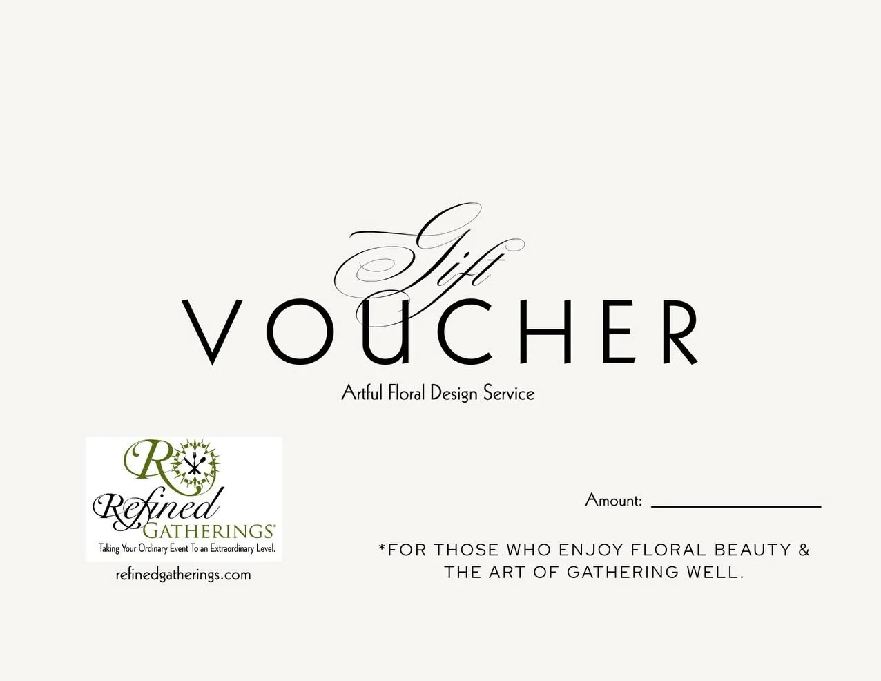 Small Business Saturday 
&ldquo;For those who enjoy floral beauty and the art of gathering well.&rdquo;

We have Floral Vouchers🍃

Your purchase helps us to Flower With Purpose. 

Our Social Mission:  To host Flowering Events for cancer survivors &a