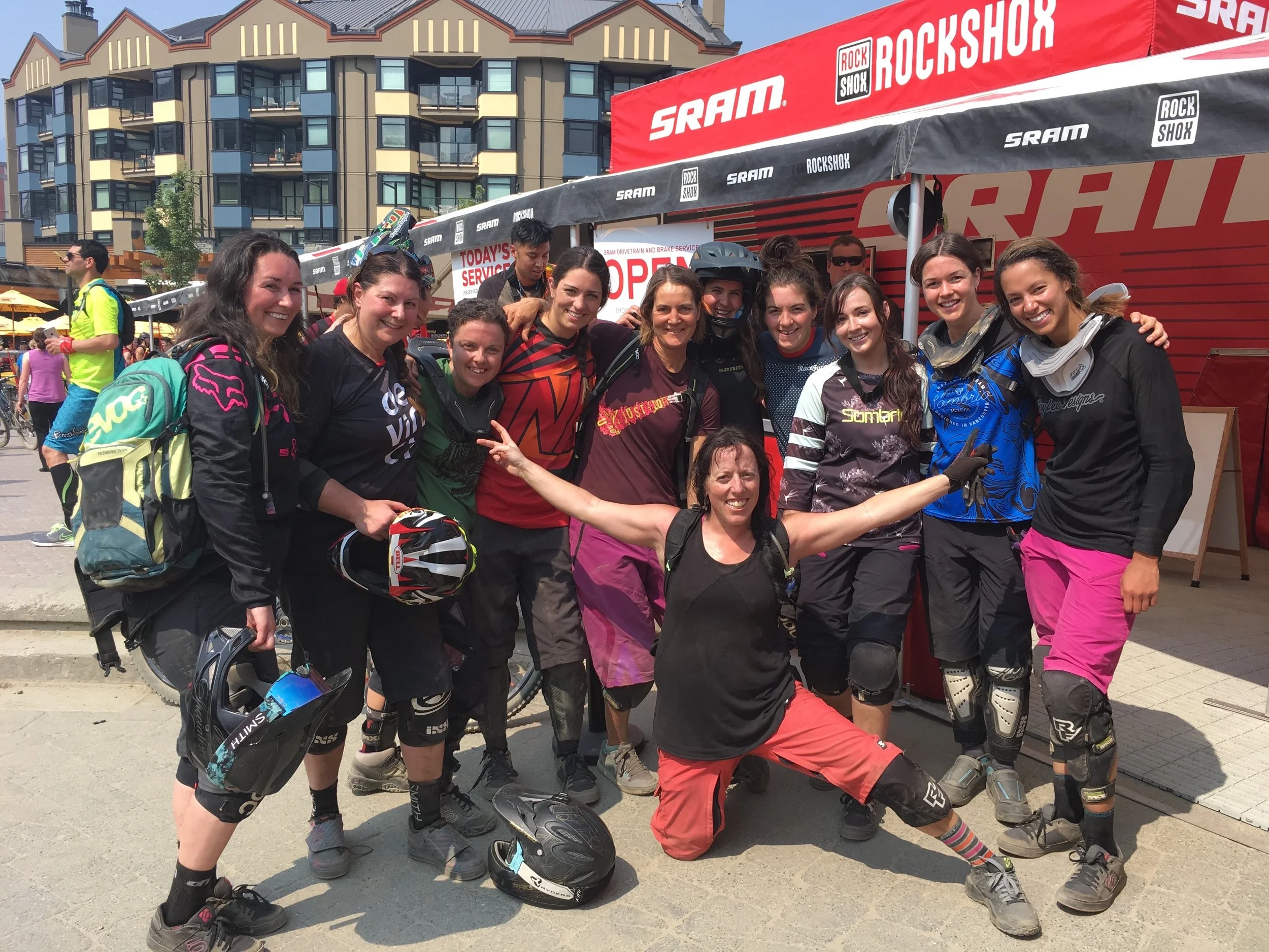 SRAM has always been supportive of womxn’s clinics and it was no surprise when they step up to the plate with event sponsorship. Photo credit: Random passerby
