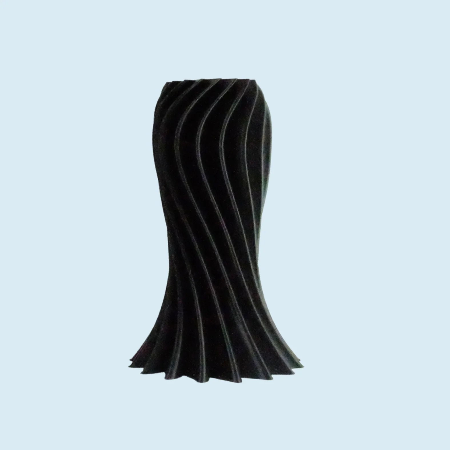 Ripple Vase Black 
