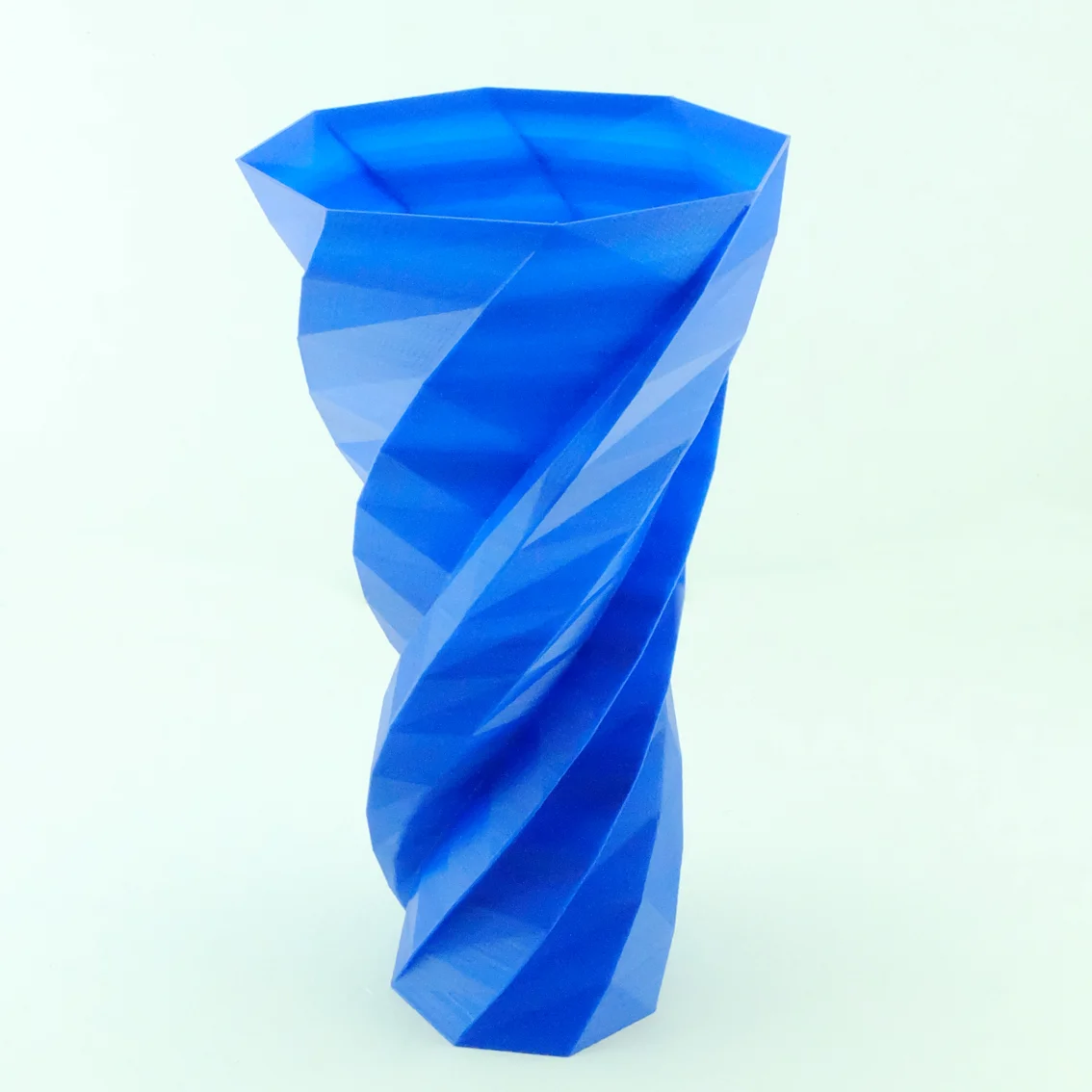 Polygon Vase Blue