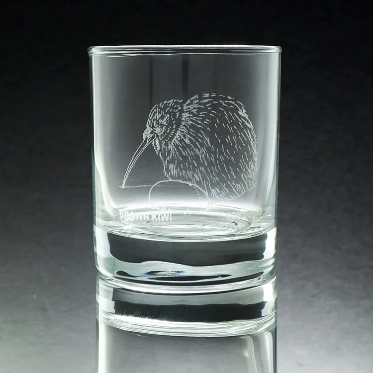 New Zealand Birds Engraved Glasses