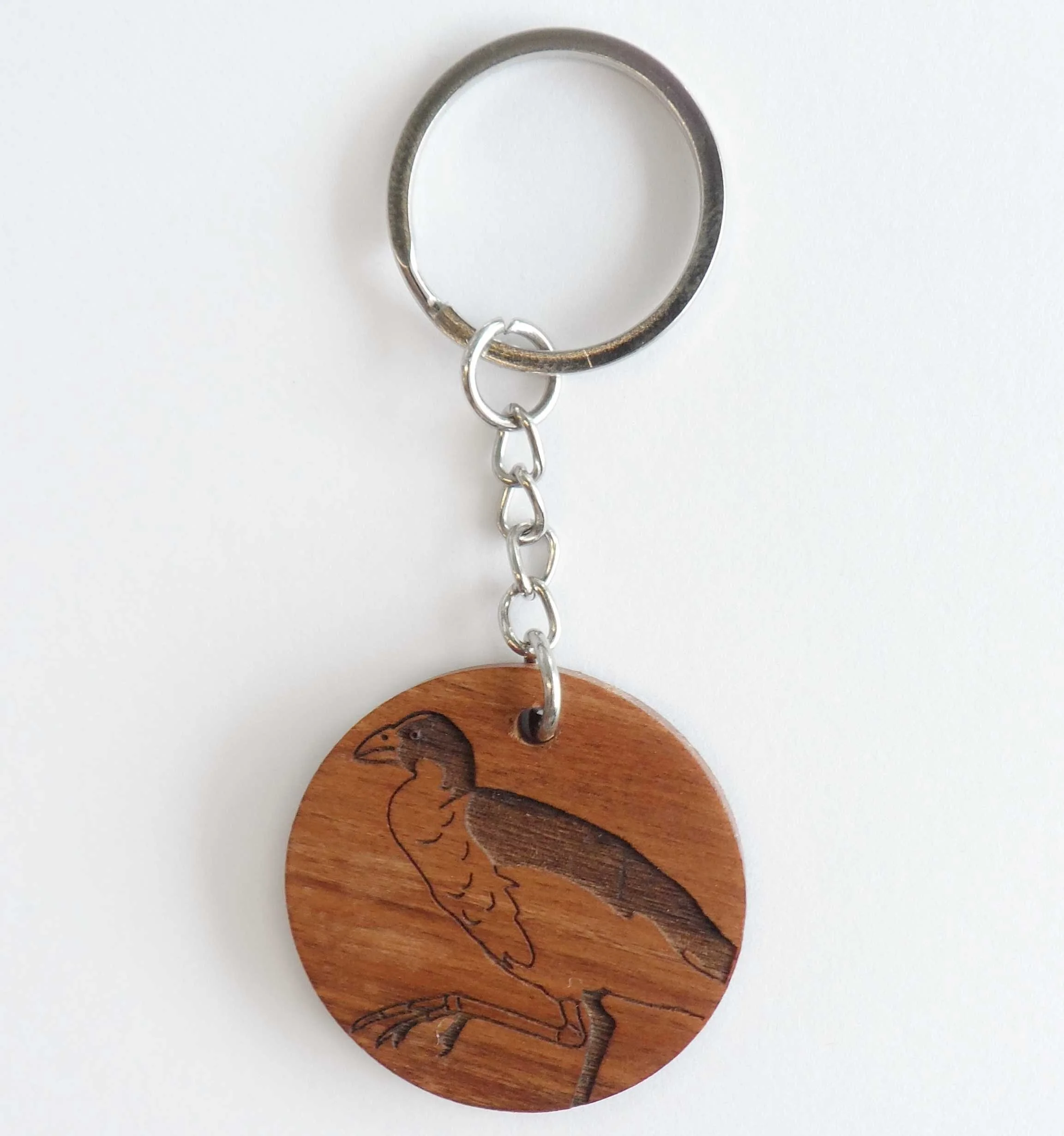 Pūkeko Rimu Key-ring