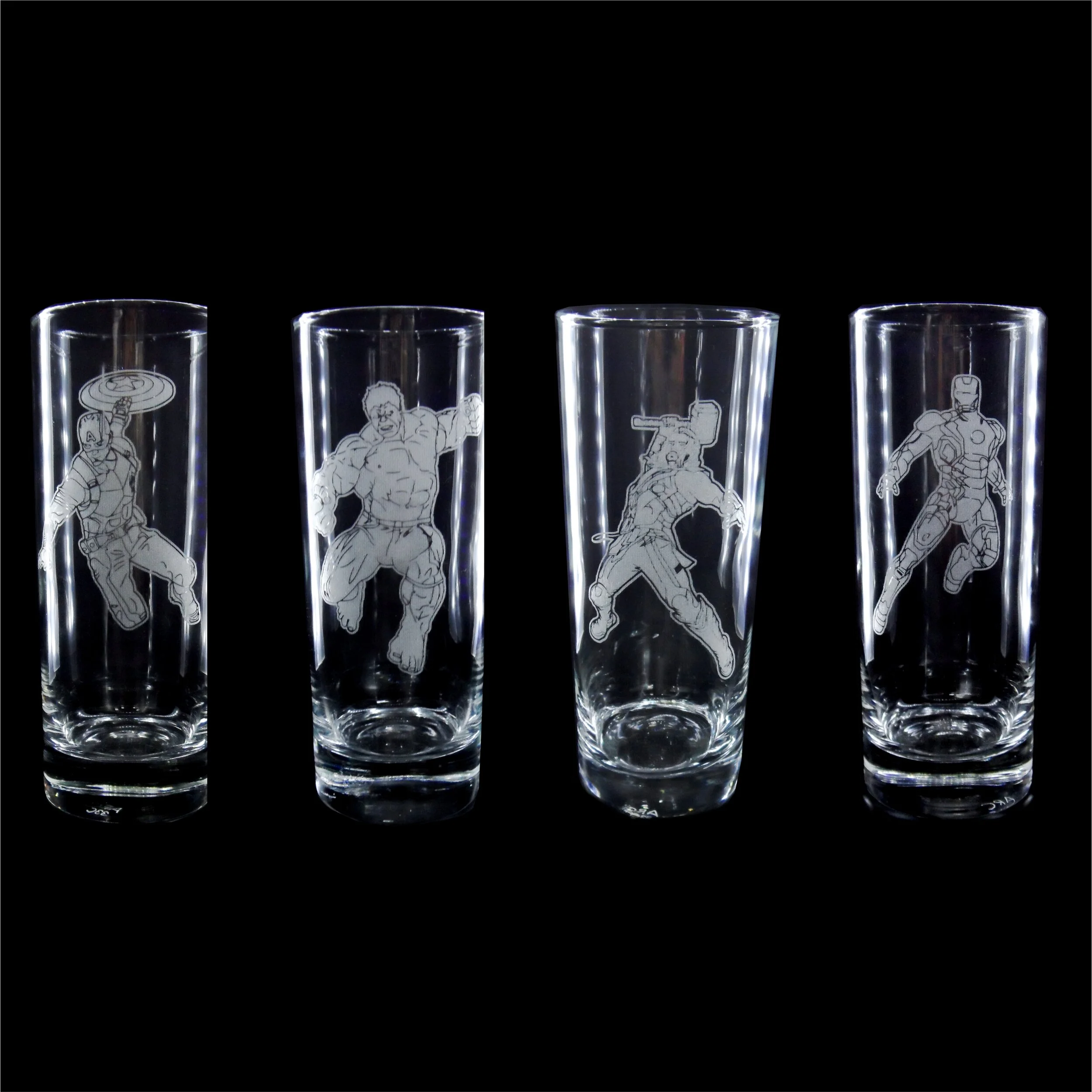 Marvel Avengers Characters Glassware 
