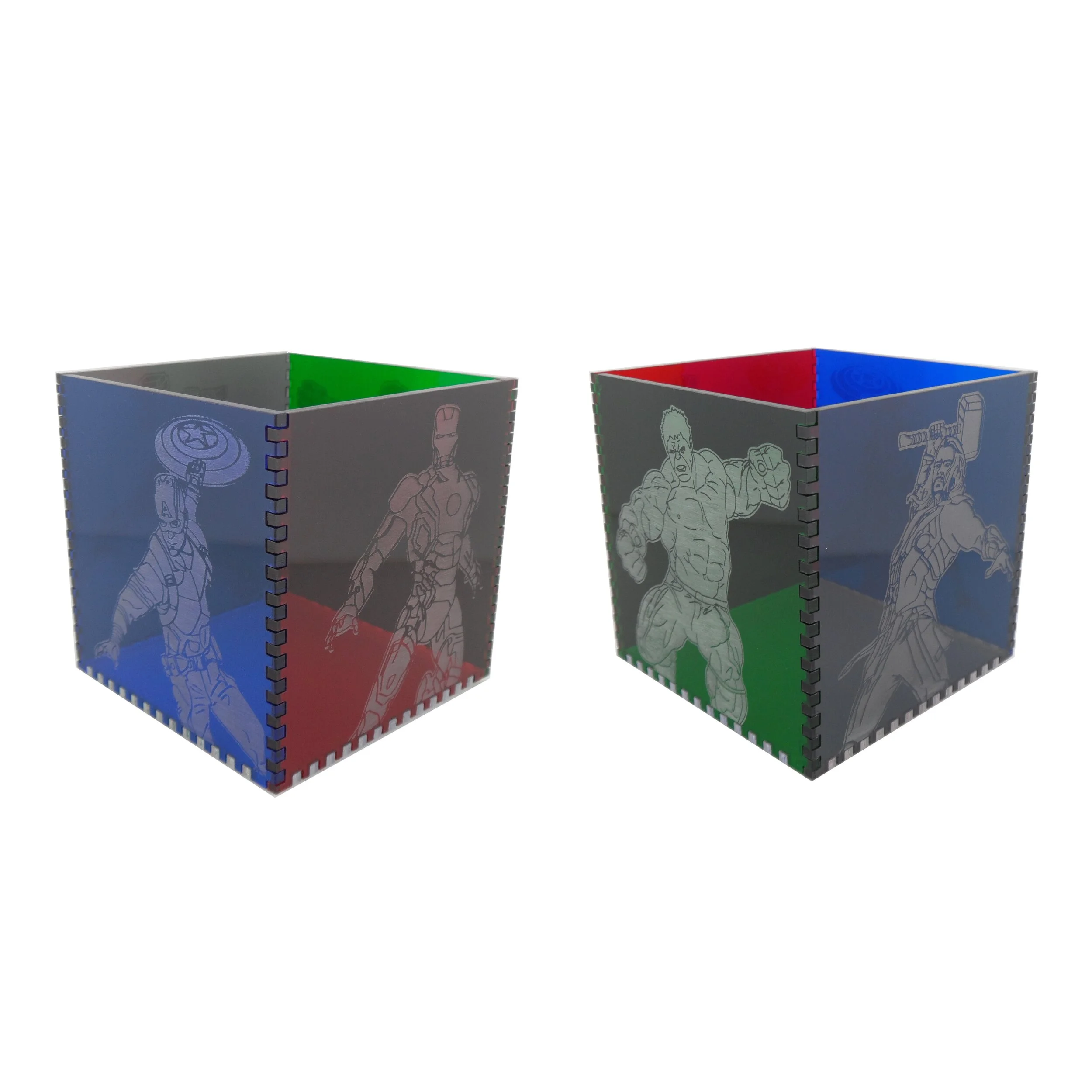 Avengers Acrylic Cube Pen Pot