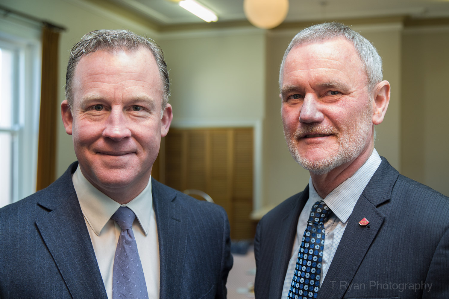 Official opening of National Trust offices, Launceston. Premier of Tasmania Will Hodgeman and Launceston Mayor Albert Van Zetten