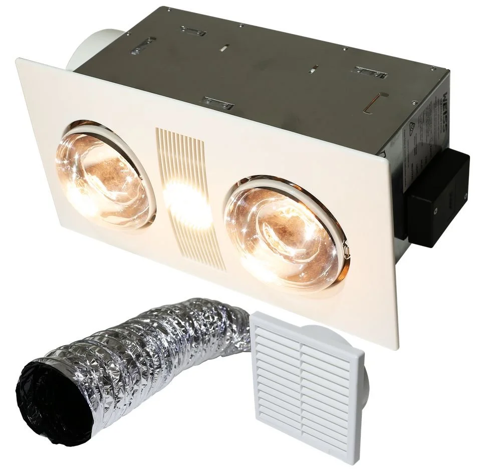 Heat Lamp Extractor Unit with LED Centre Light - FH706LED