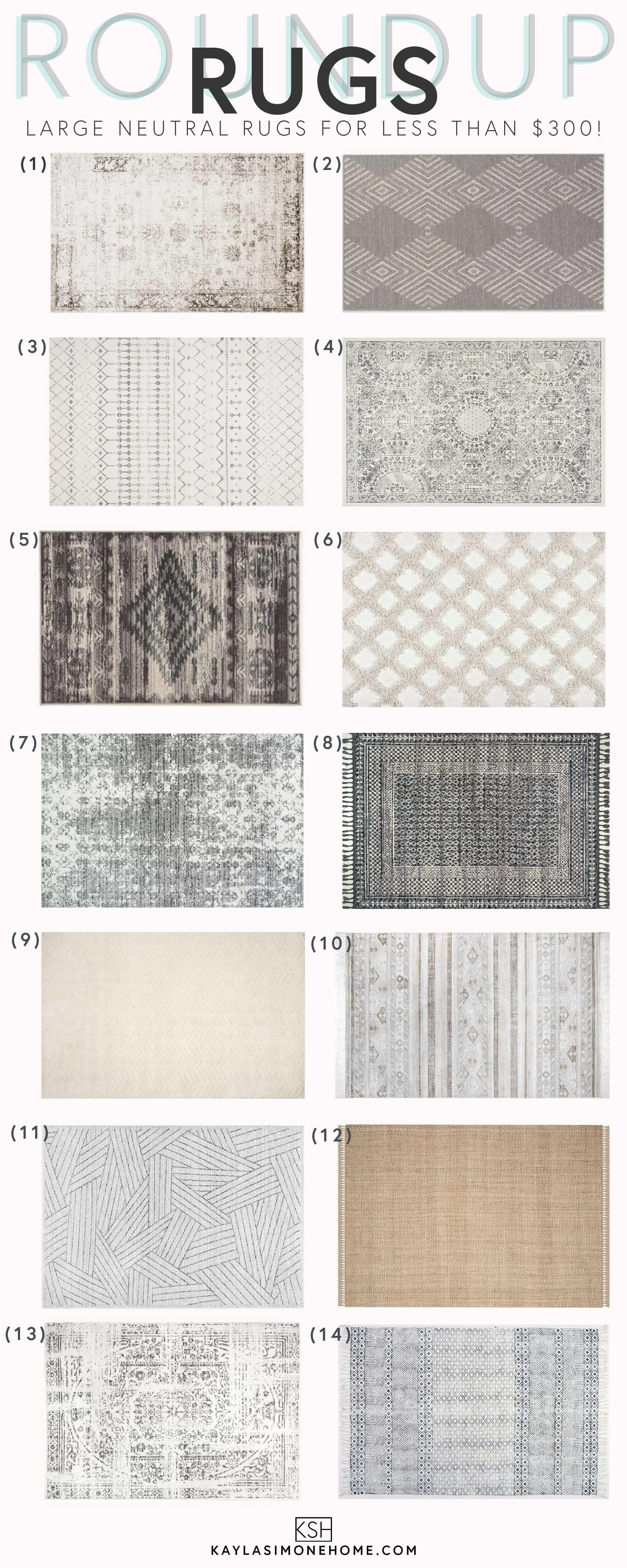 Best Neutral Round Ruggable Rugs Affordable Rug Roundup! - 14 Large Neutral Rugs That Work With Any ...