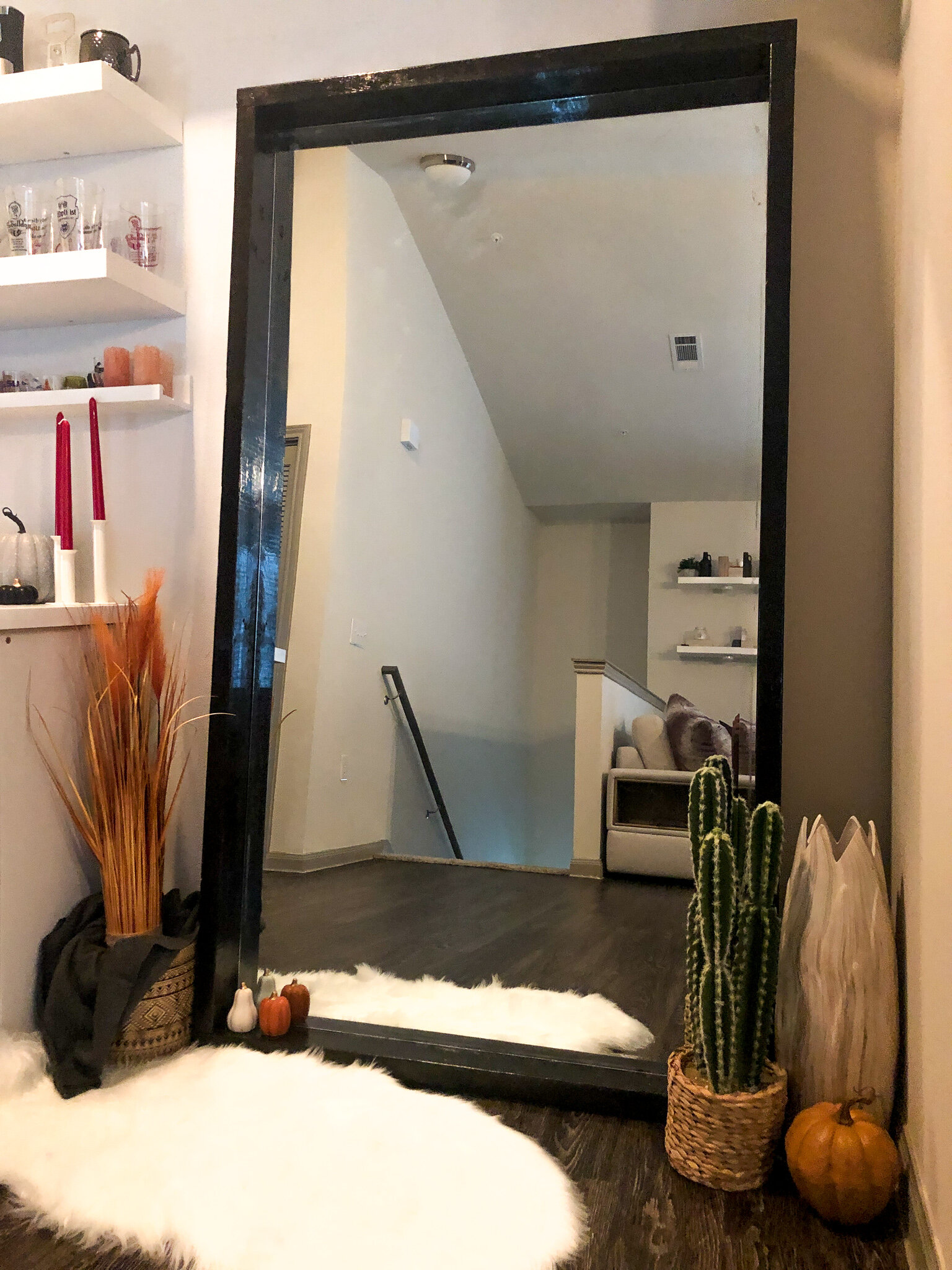 Diy Modern Mirror Re Frame What Not, How To Frame A Huge Mirror
