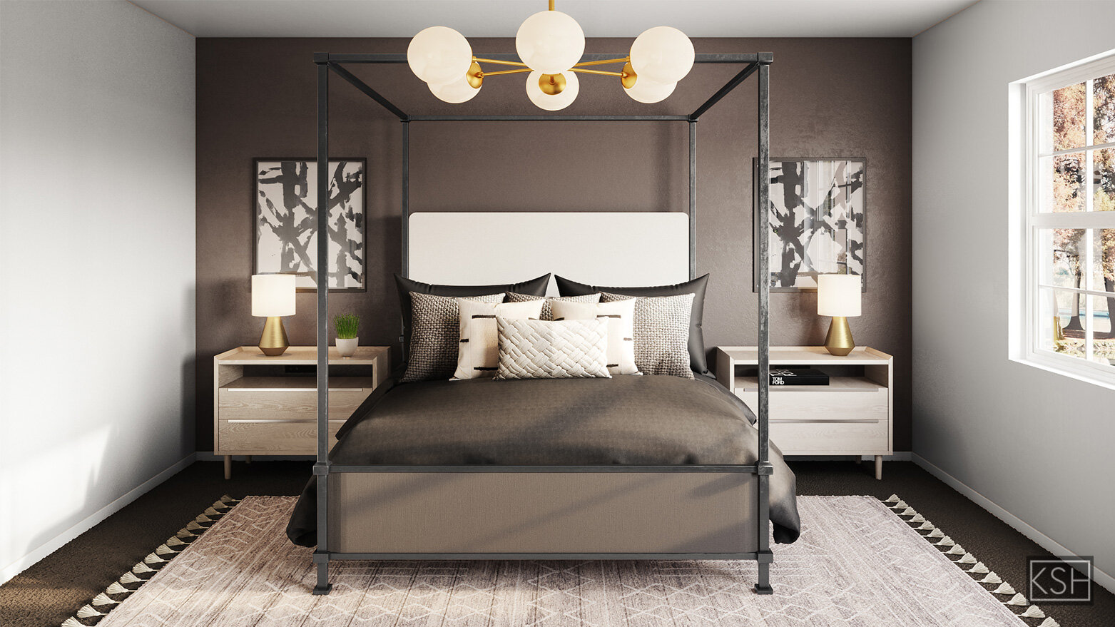 Modern Sophisticated Master Bedroom | Kayla Simone Home (Copy)