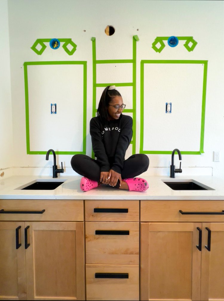 We Installed Bar Sinks In Our Bathroom — Kayla Simone Home