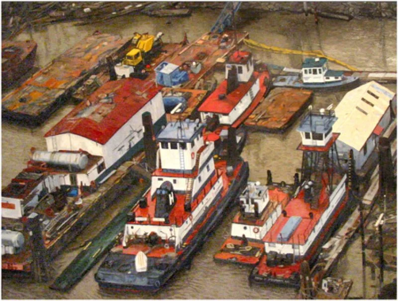 Dock. Oil on canvas. 30” x 40”. (Private collection).