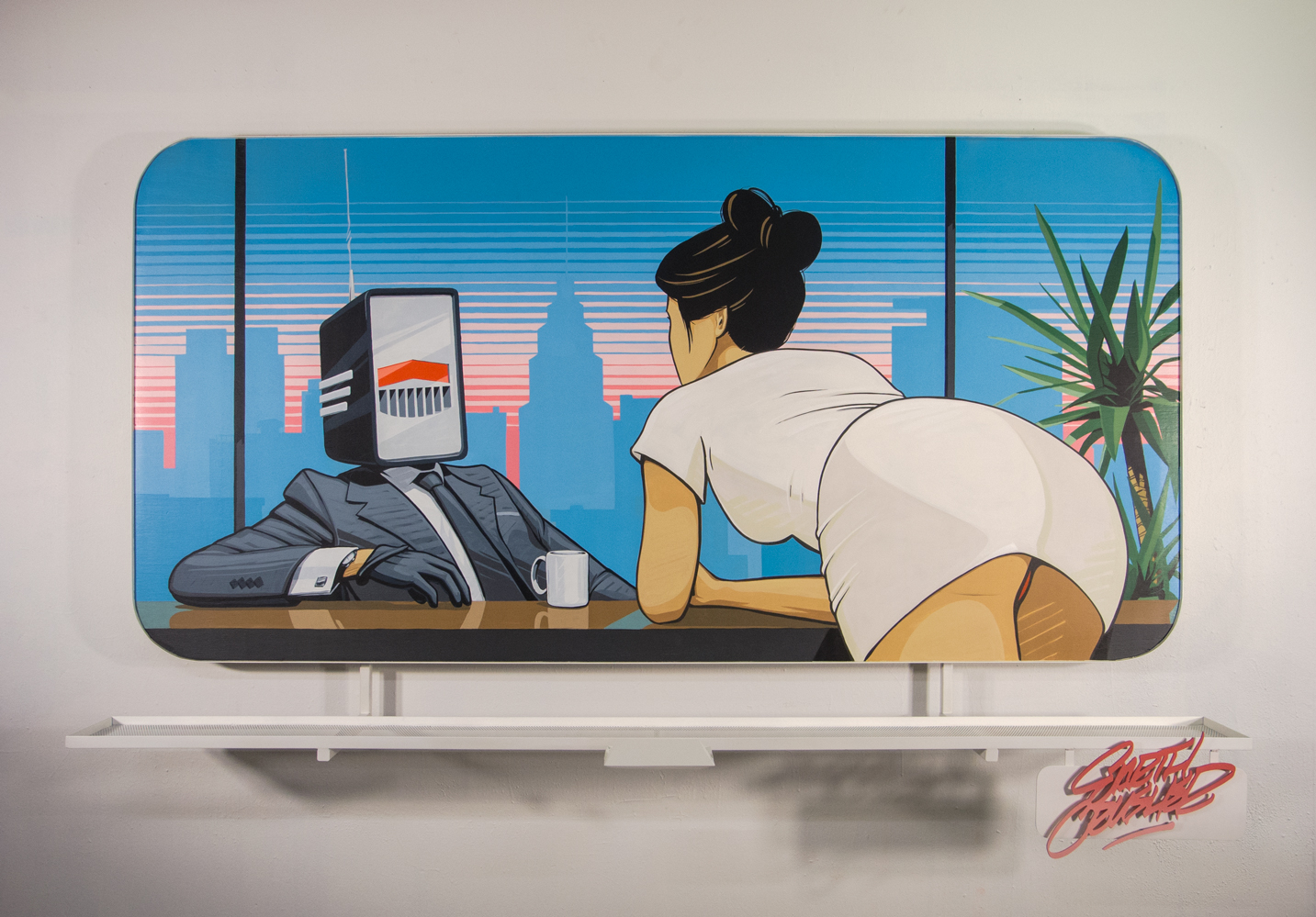The Raise - 96”x42”x20” - Steel, Wood and Acrylic Paint - 2015