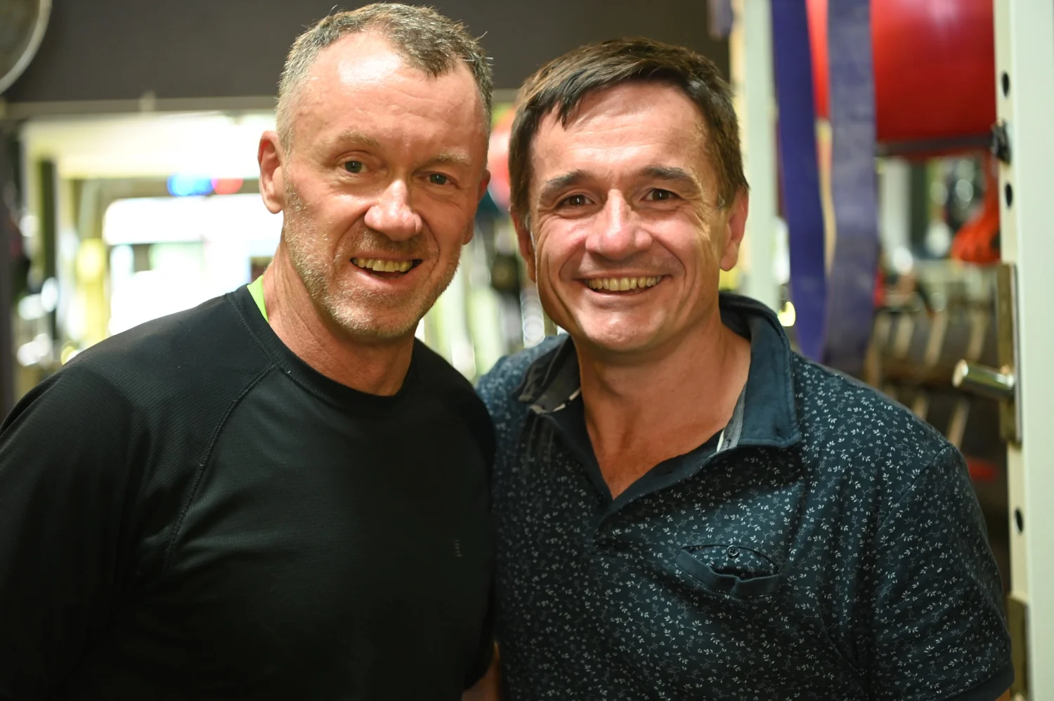 (L to R) Mark and Chris in the studio