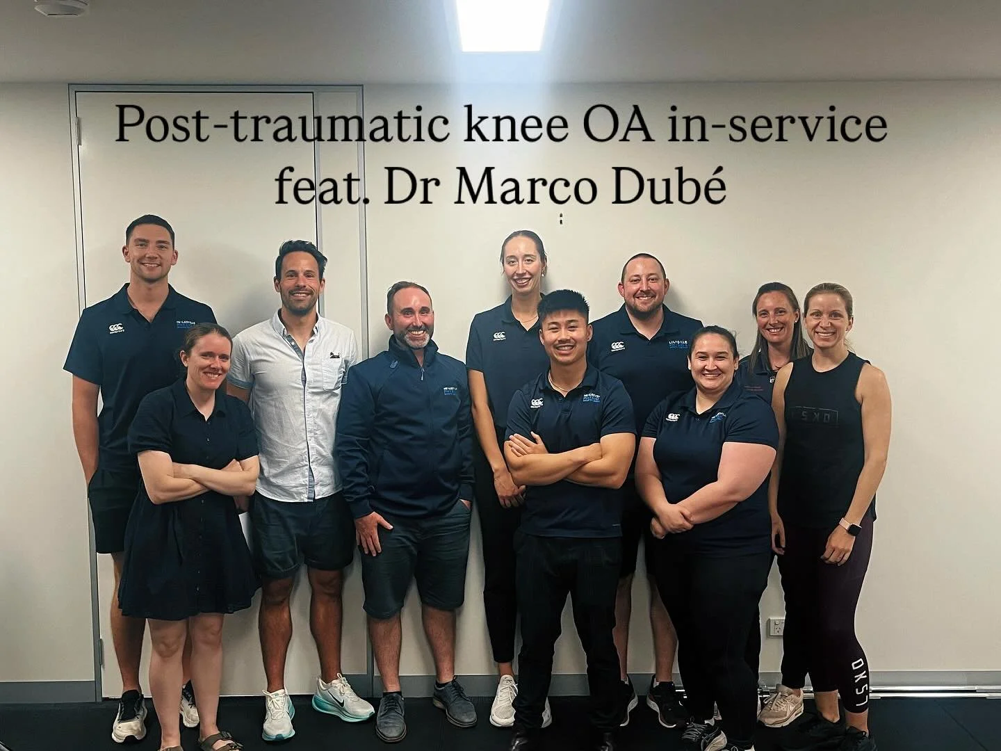 The team at @healesvillephysio @lilydalephysio had a very informative in-service on the latest research on post-traumatic knee osteoarthritis from ACL injuries. 

Pleasure to have postdoctoral research fellow and physiotherapist Dr Marco Dub&eacute; 