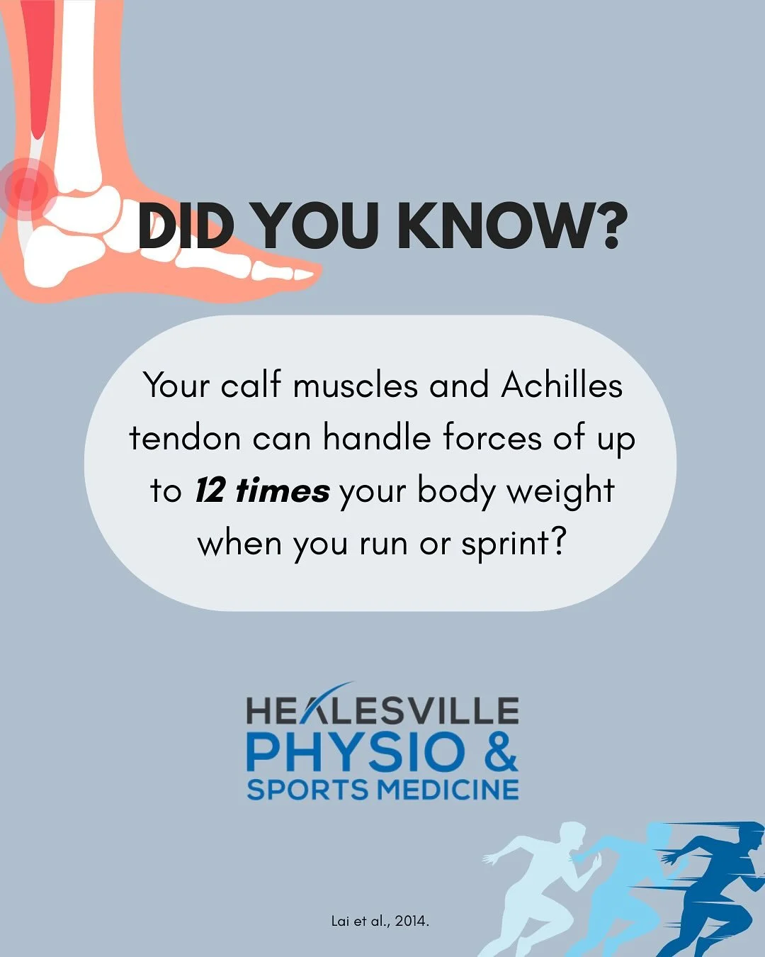🦵 Did you know your calf and Achilles can handle forces of up to 12&times; your body weight when you sprint?

That&rsquo;s why proper loading matters. The Achilles acts like a spring. It needs strength work that matches the demands of its function. 
