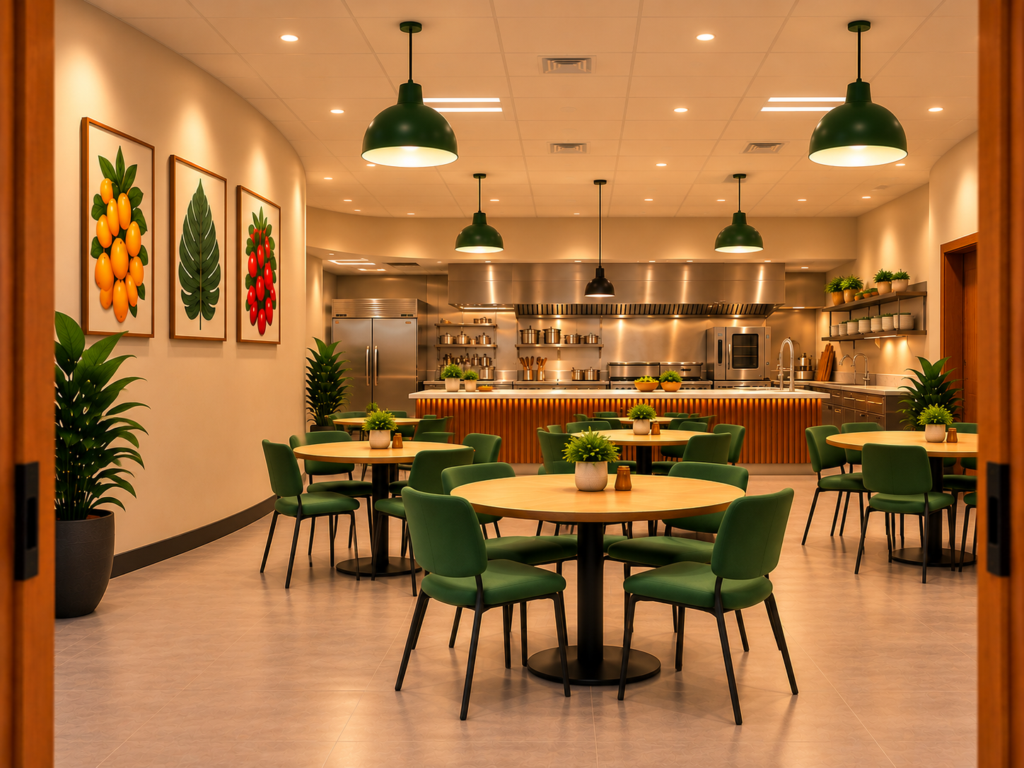 Warm Modern Community Kitchen and Dining Space.png