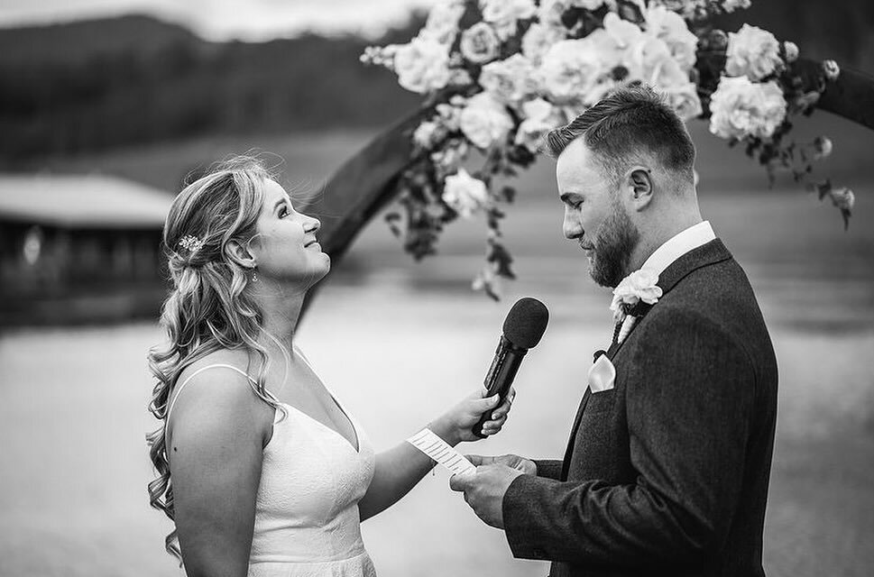 The exchange of vows marks the beginning of a new chapter filled with love, joy, and shared dreams. Brittany + Andrew ❤️ 📸 @alanhughesphotography