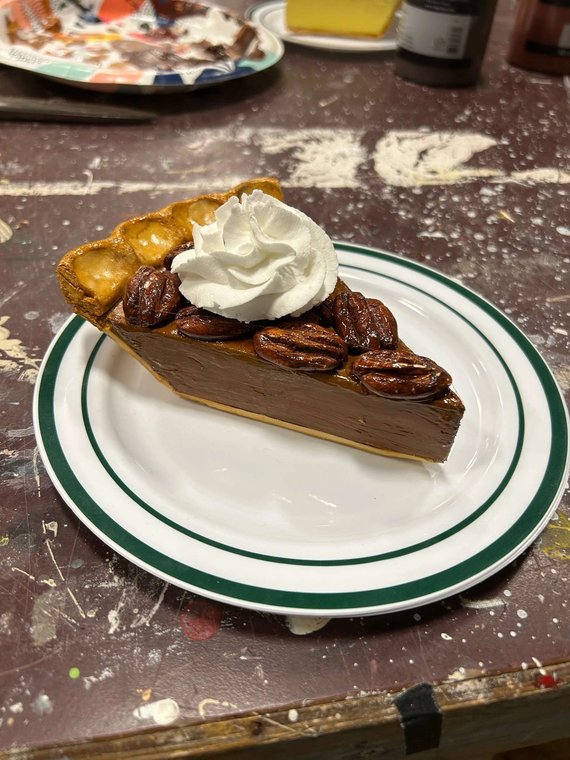  Pecan pie slice for  Waitress  at Pioneer Theatre Company, May 2025. 
