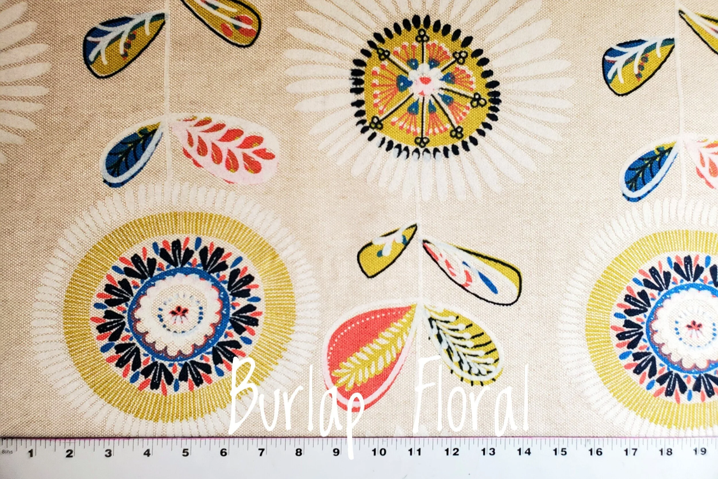Burlap Floral Traveler