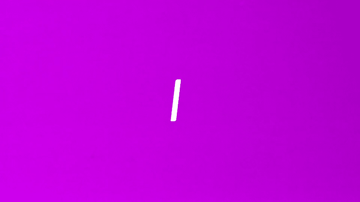 White vertical bar on a pink and purple gradient background.