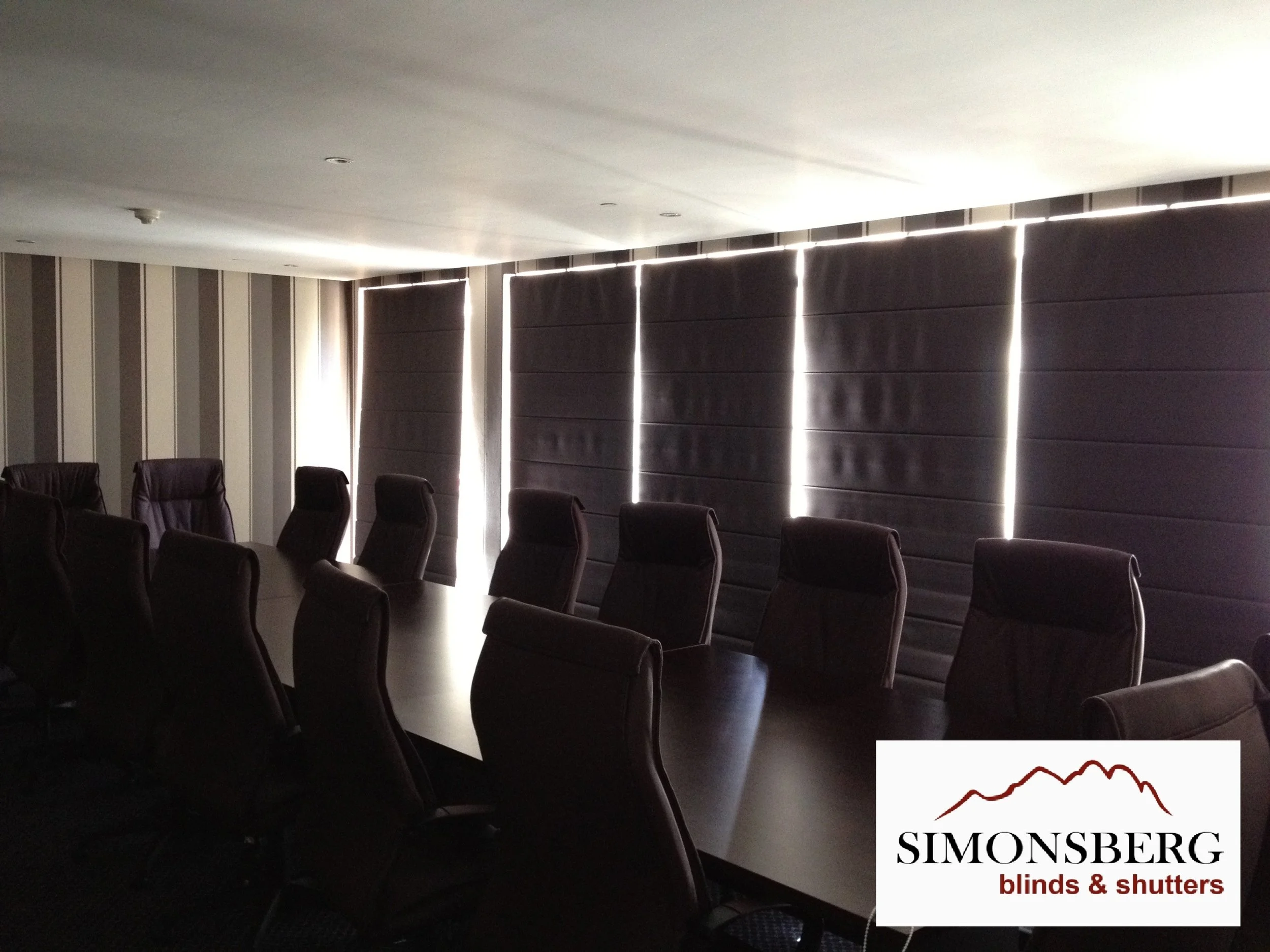 Brown Roman Blinds
