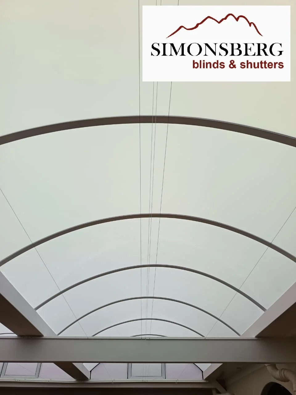 Grey Skylight Honeycomb Blinds (open)