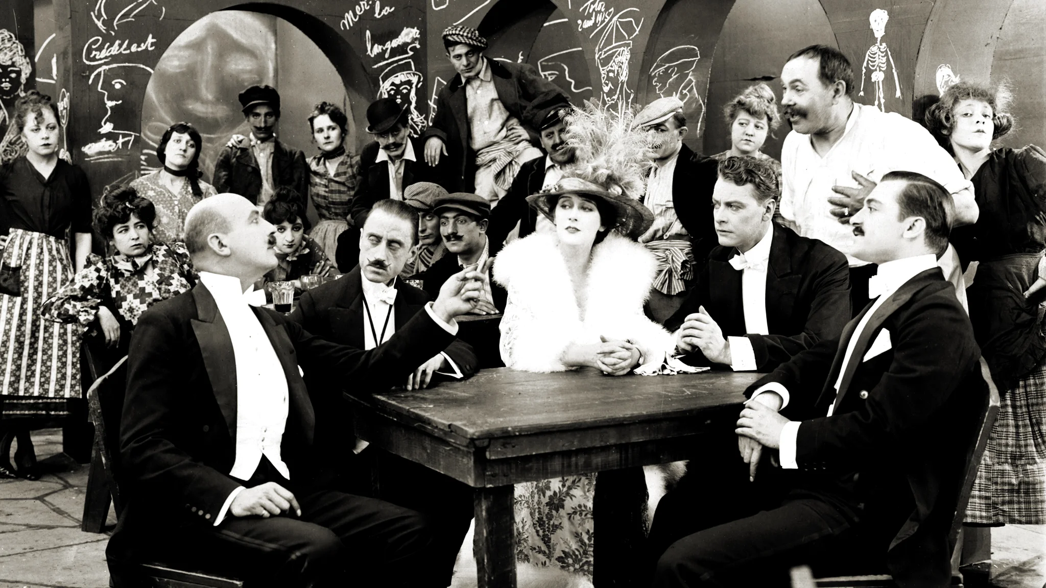 Stillbild från filmen The Black Butterfly (1916), producerad av Alice Guy-Blaché.