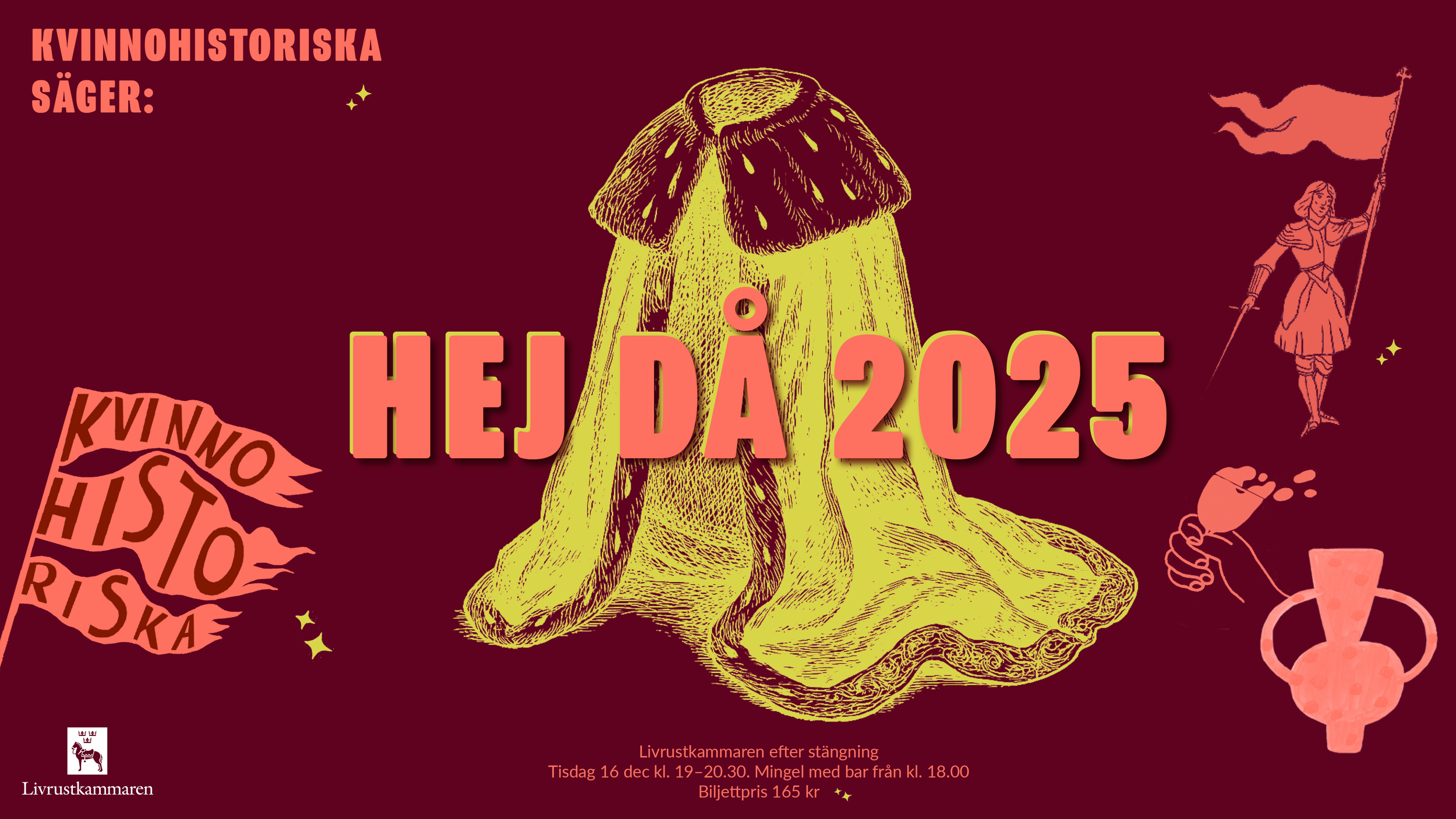 Kvinnohistoriska säger HEJ DÅ 2025 — med Samanda Ekman och gäster
