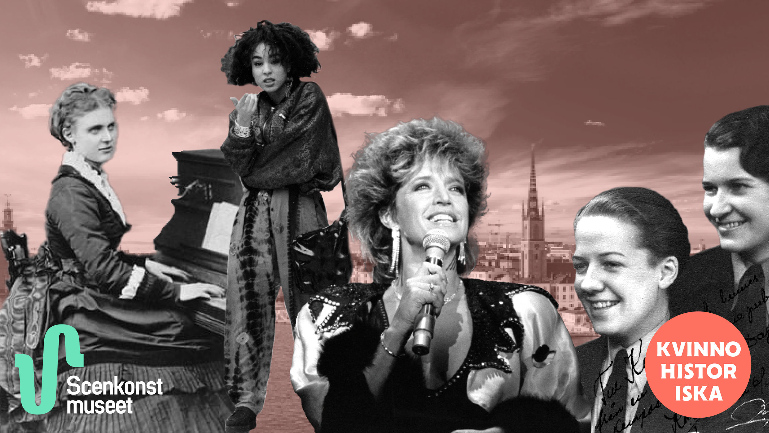 Bild med inklipp på olika artister