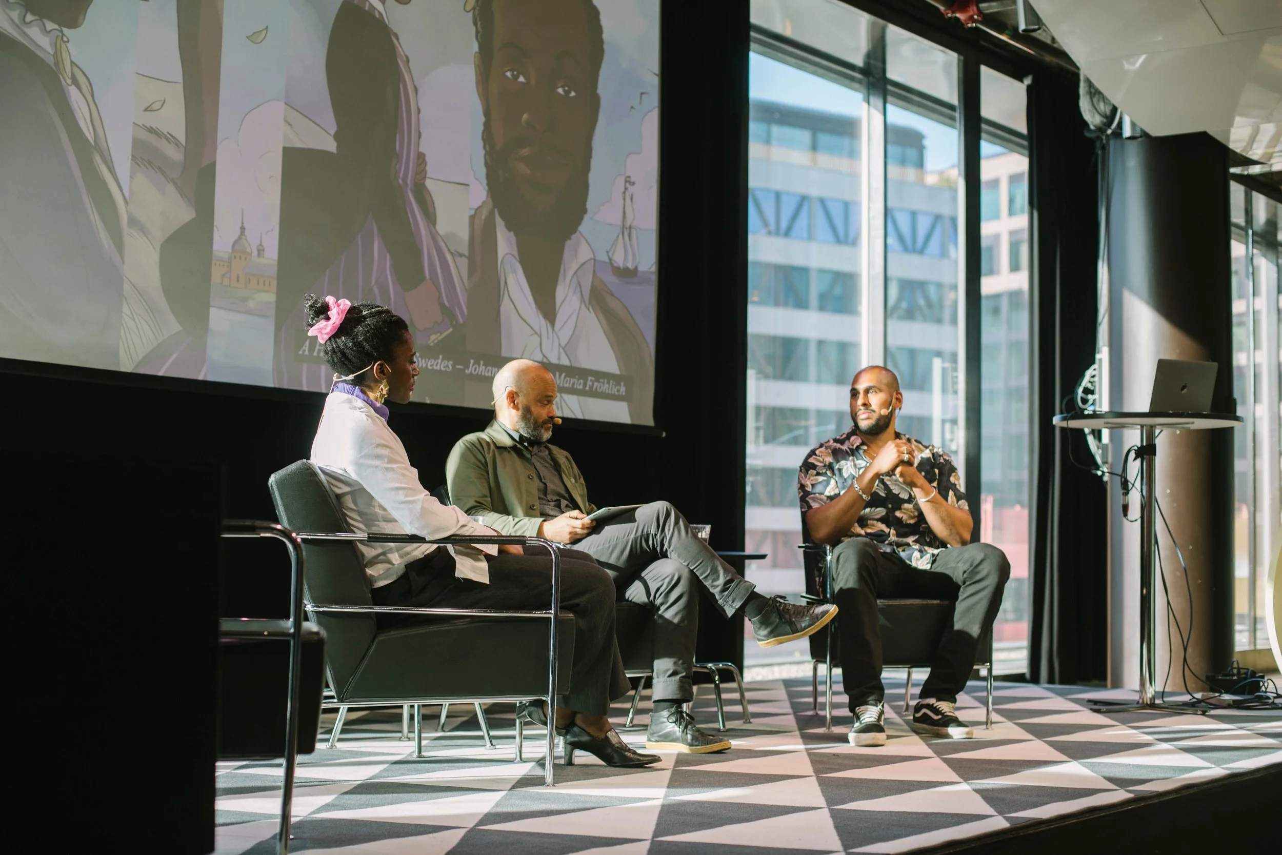 Foto från samtalet.