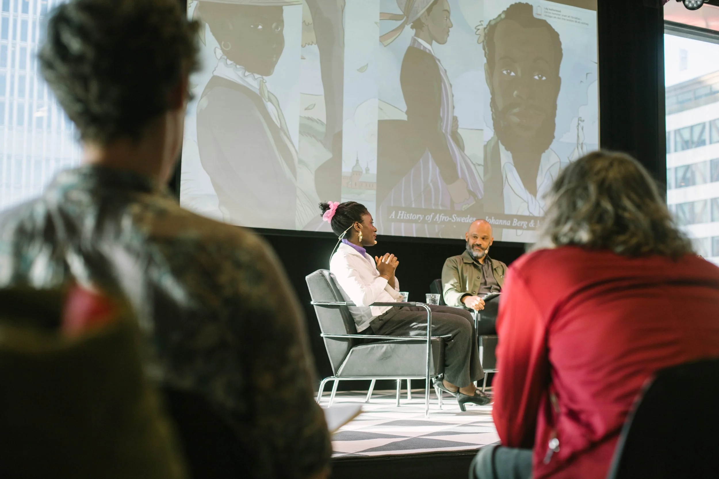 Foto från samtalet.