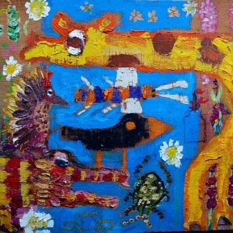 Helen Hardaker: Watching not Helping: 5 crows and the Mondrian tree