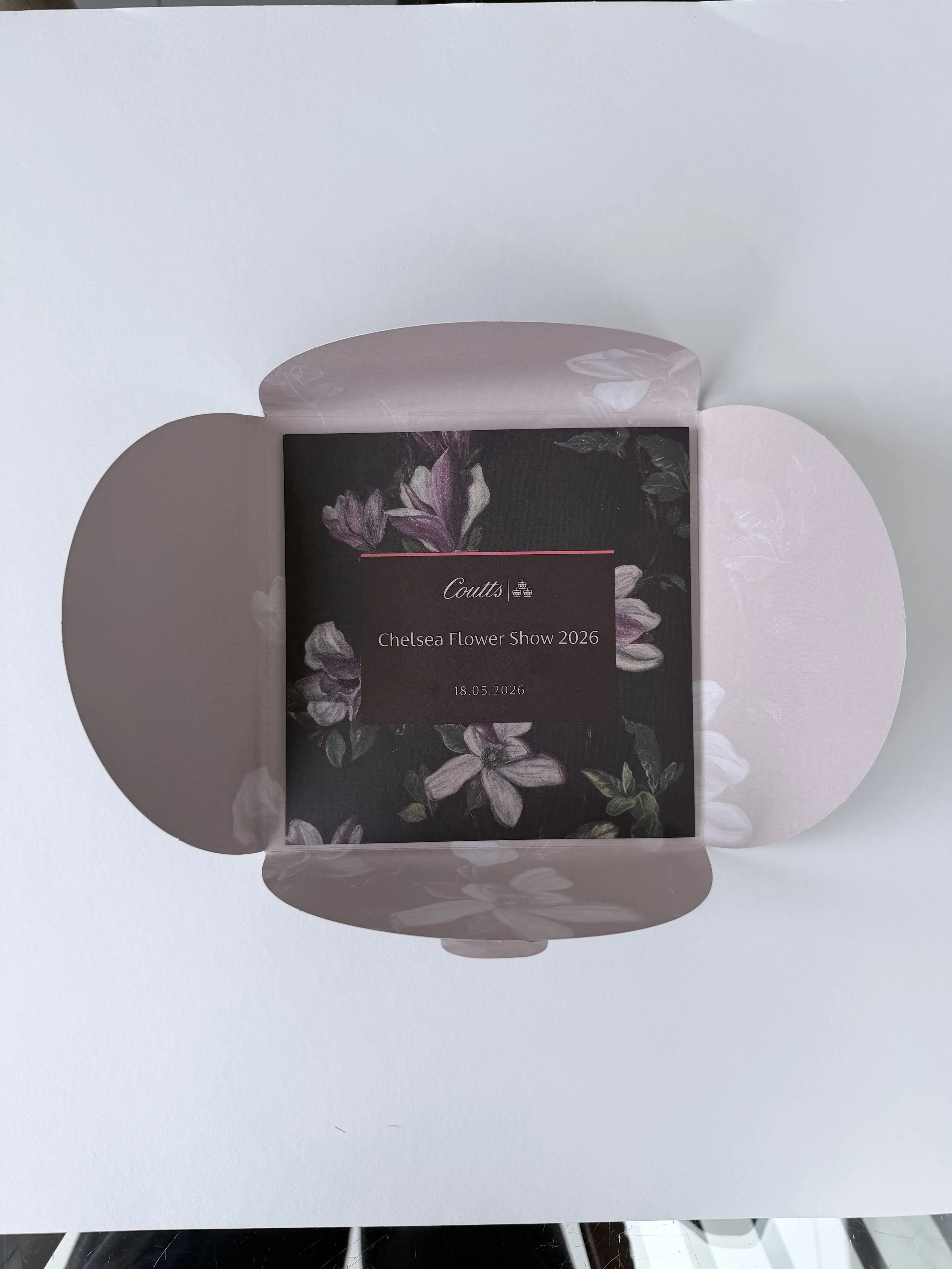 Coutts Chelsea Flower Show invitation