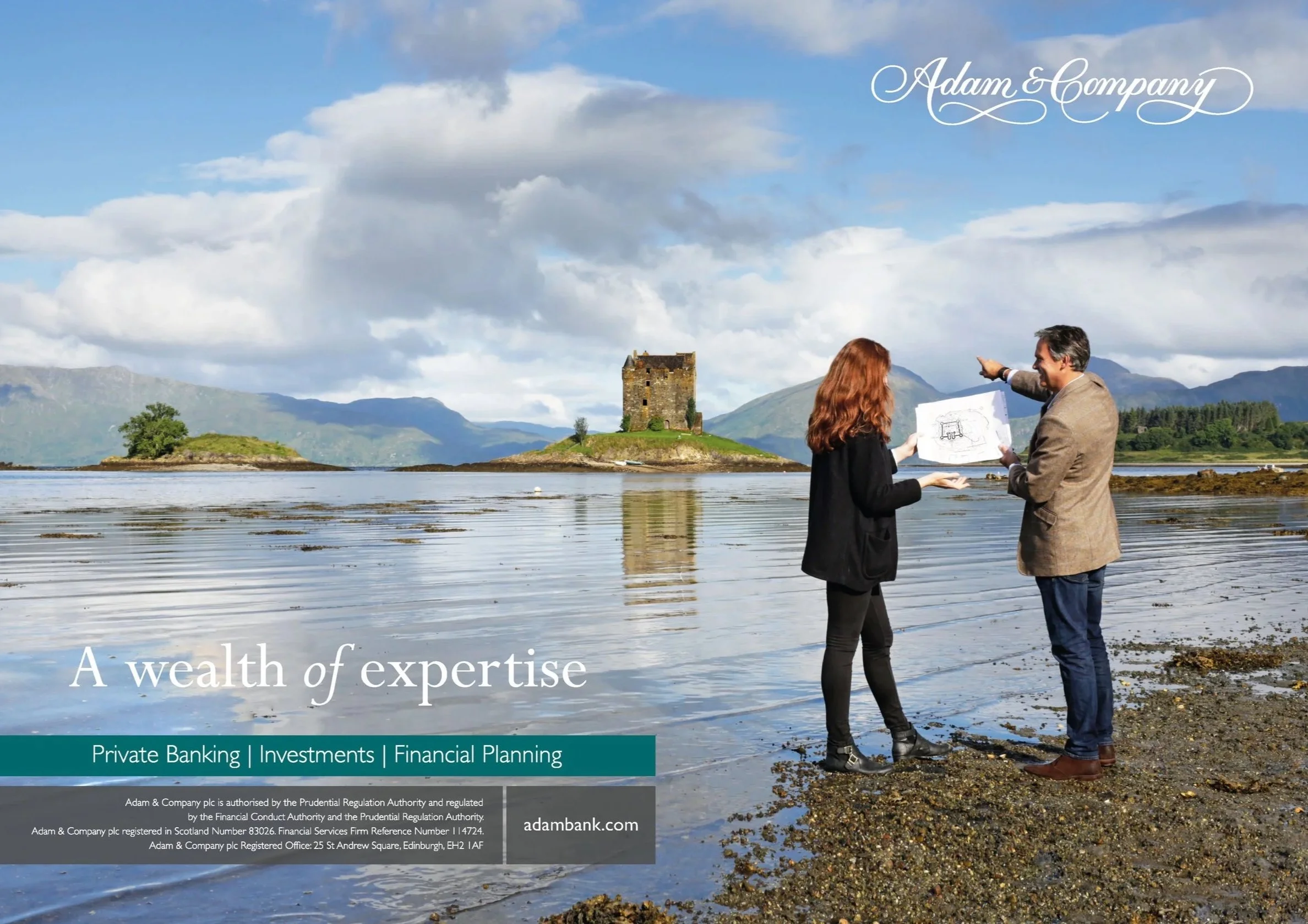 Adam & Company bank adverts