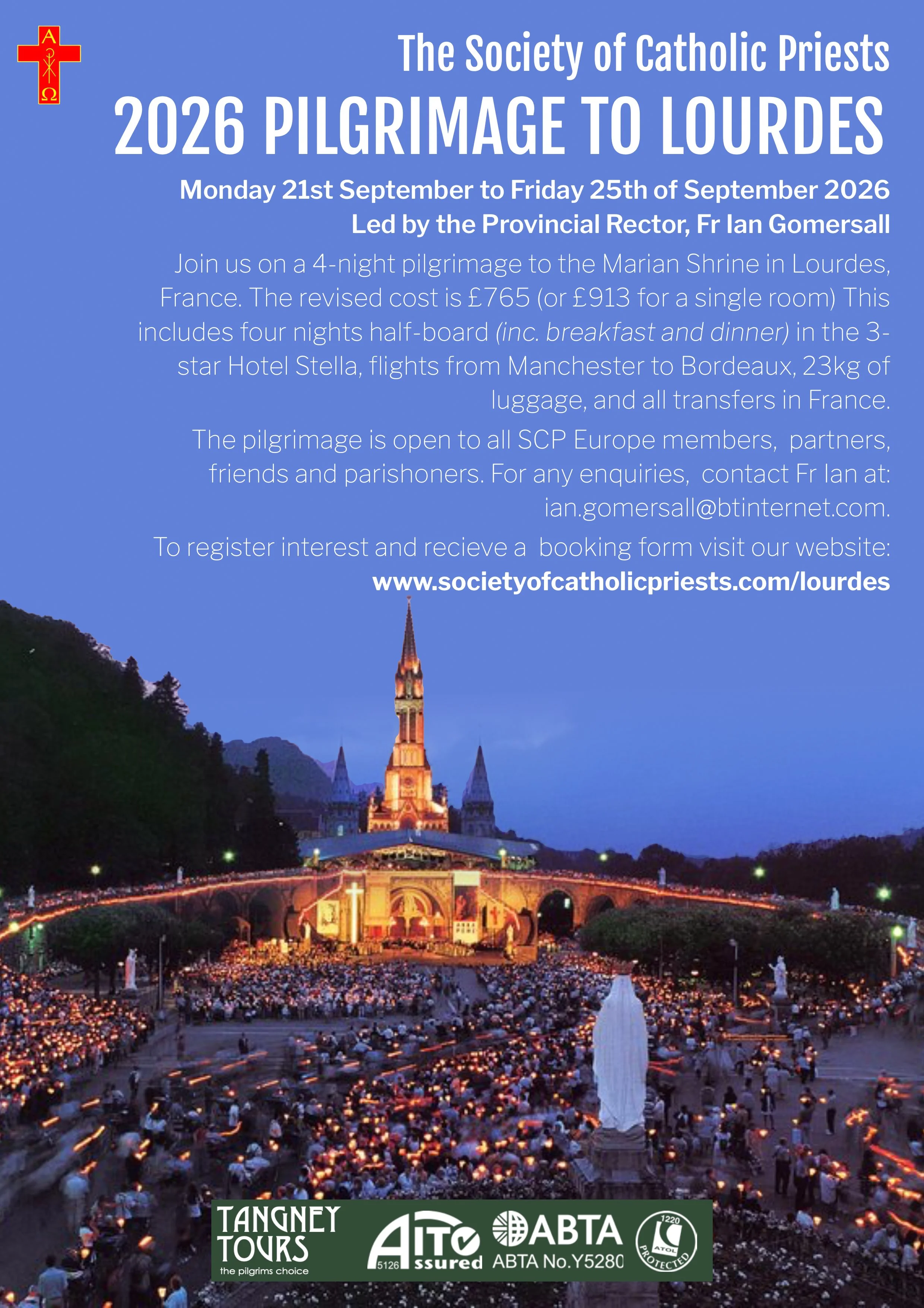 Final Call for Booking - Lourdes Pilgrimage 2026