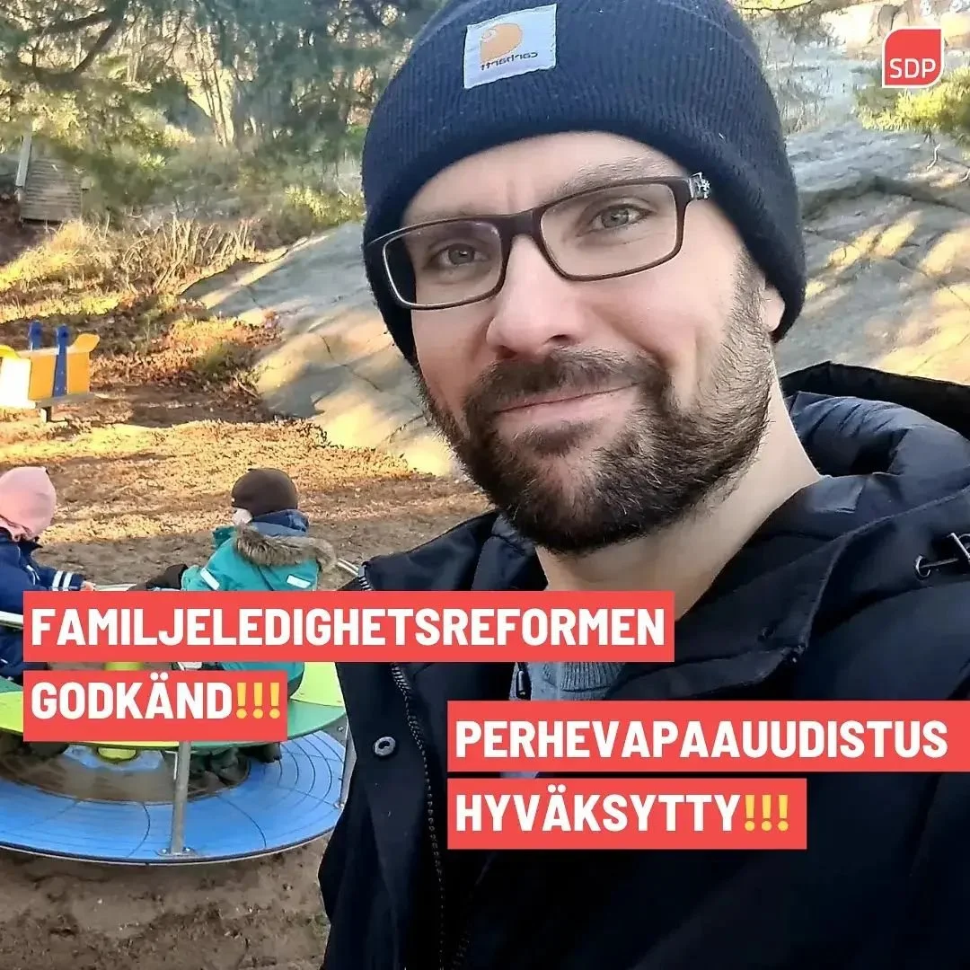 Familjeledighetsreformen godkänd - Perhevapaauudistus hyväksytty!