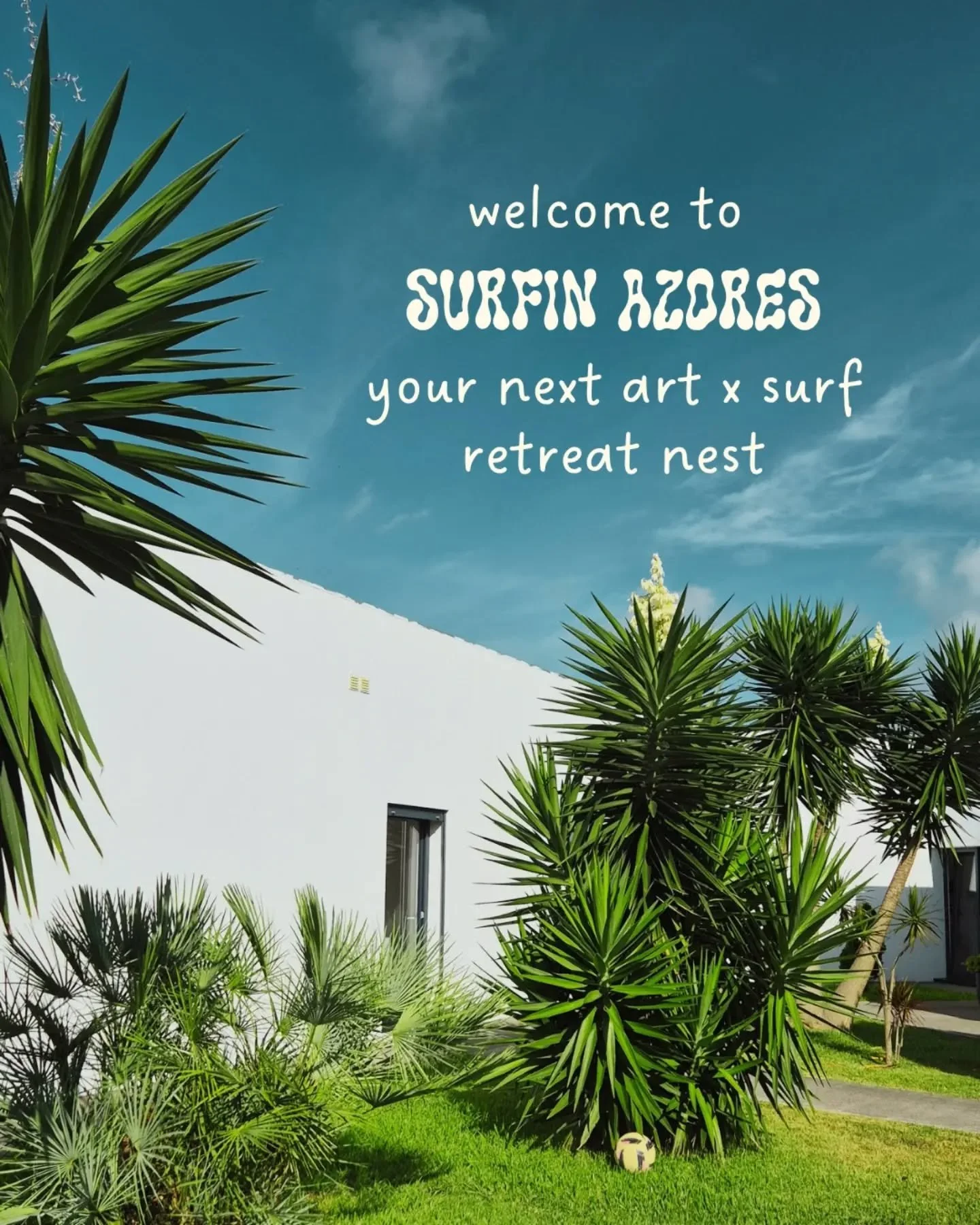 Welcome to Surfin Azores, your home base for the week !

Sun terrace. Yoga pavilion. Surfskate area. A pool that's yours all year round, this is island living, done right. 🌴✨

Cozy rooms with garden or courtyard views, a fireplace for cool nights, a