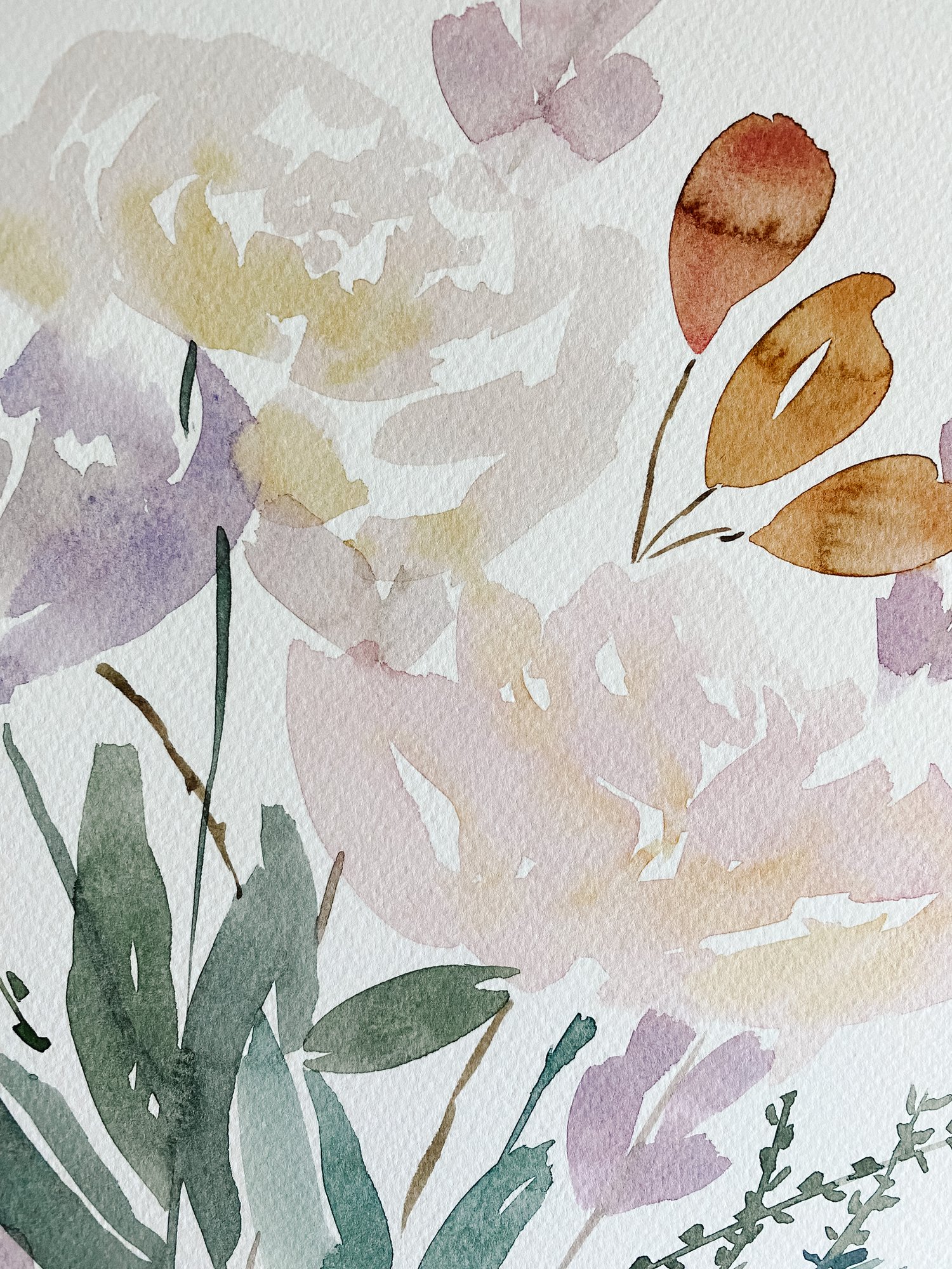 11x14 Winter Floral Seconds Watercolor Floral Print — WHITNEY RAIN STUDIO