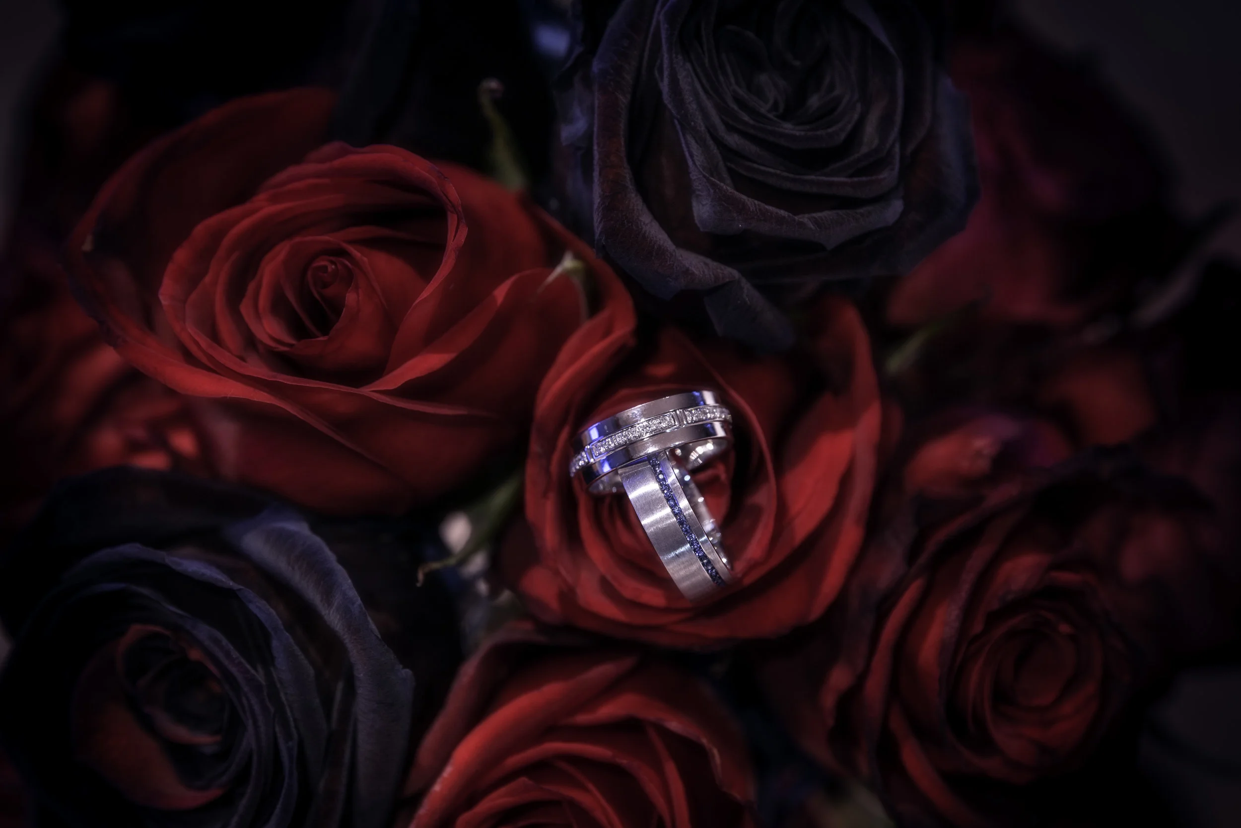 beautiful wedding flowers with ring