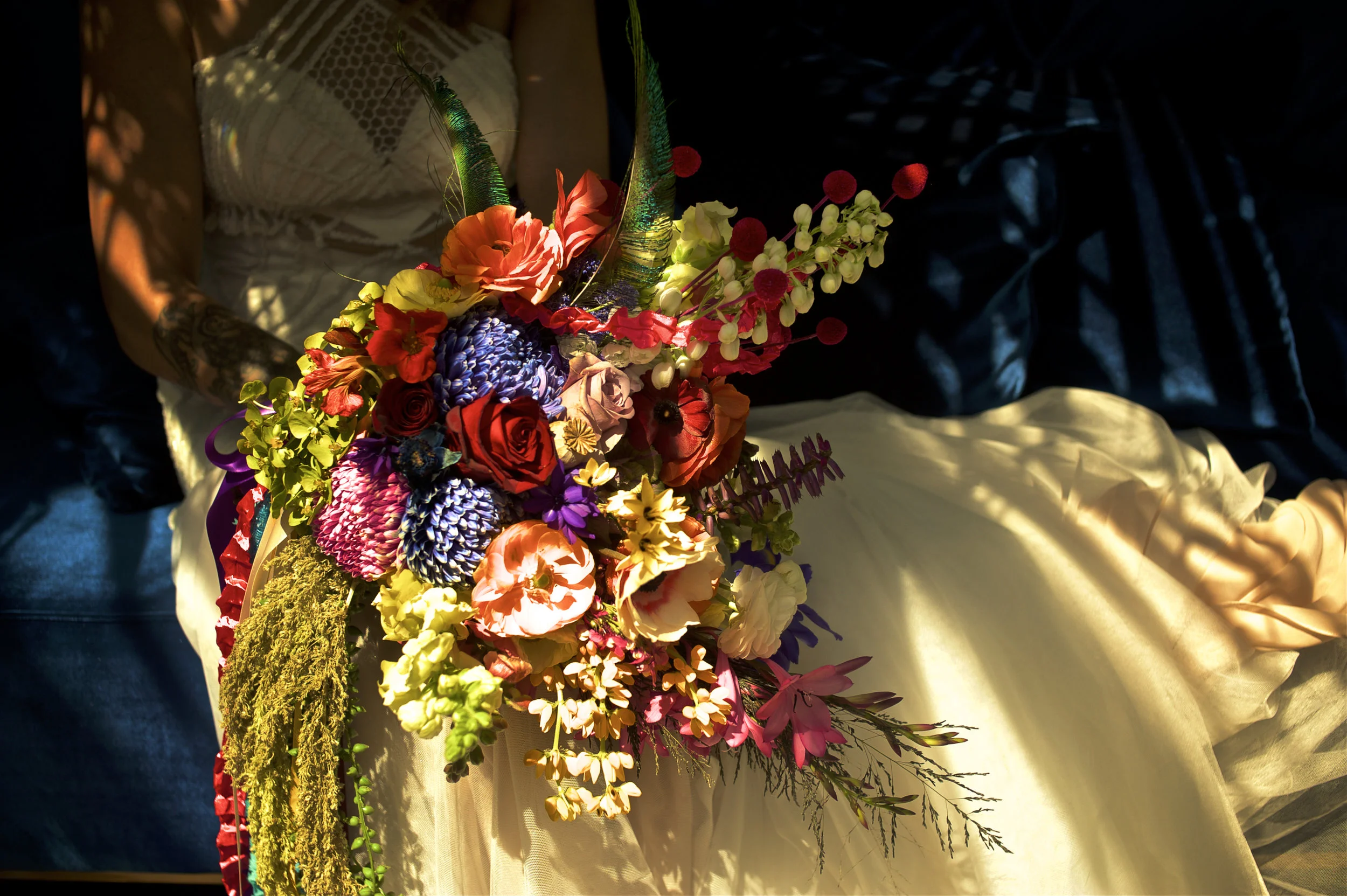 Wedding flowers in an inspirational wedding photo