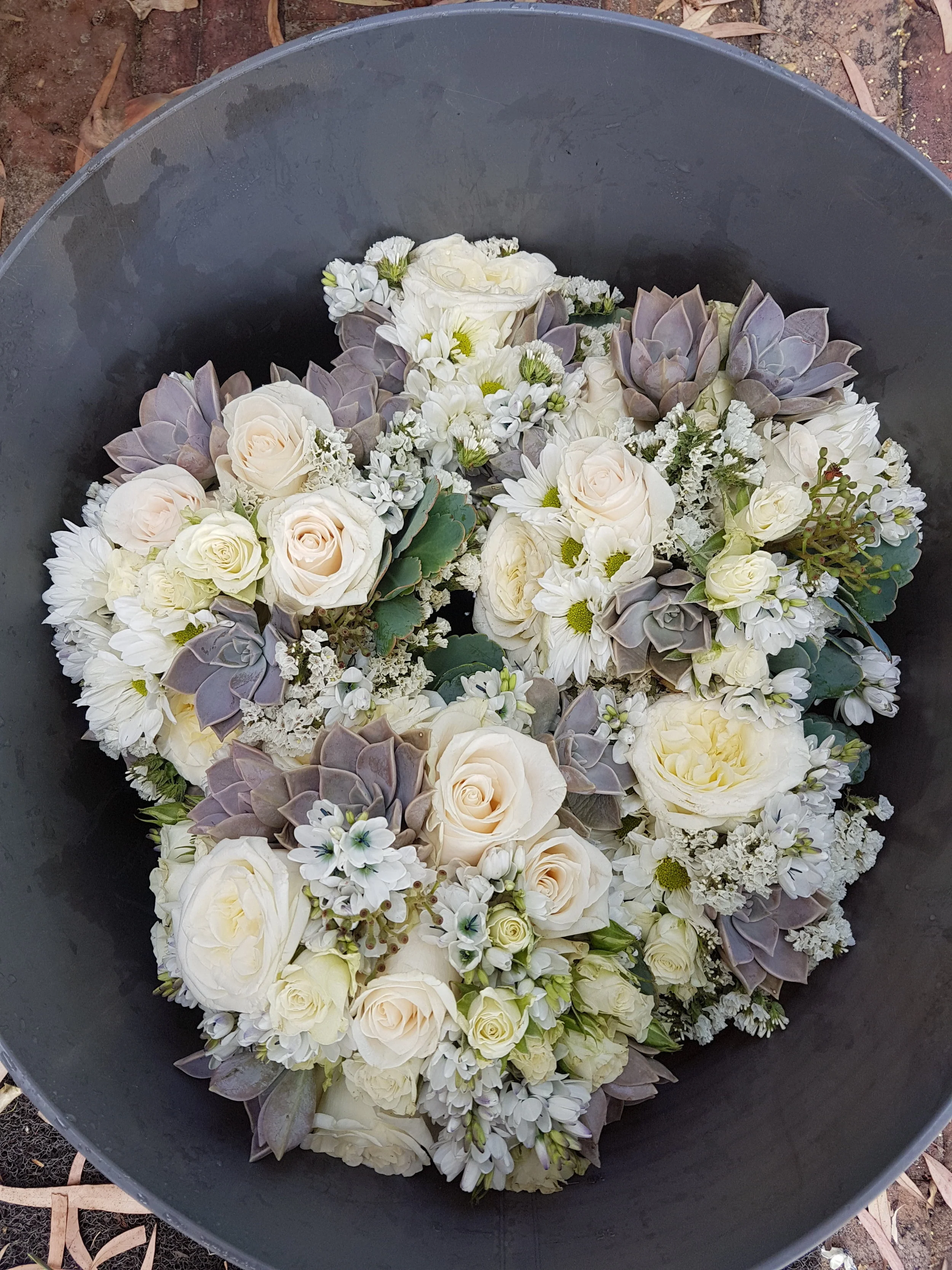 white and purple flower bouquet for wedding