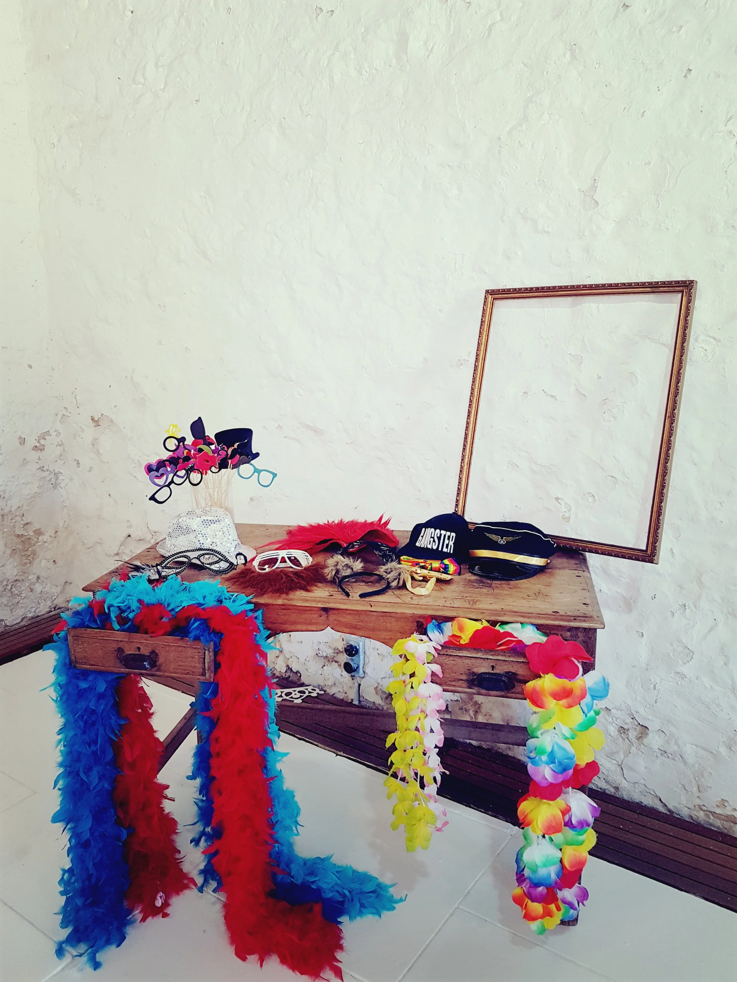 changing room for wedding decorations