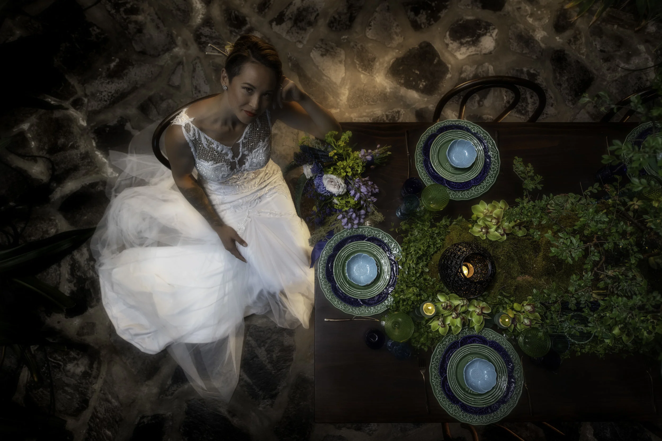 A Bride with table.jpg
