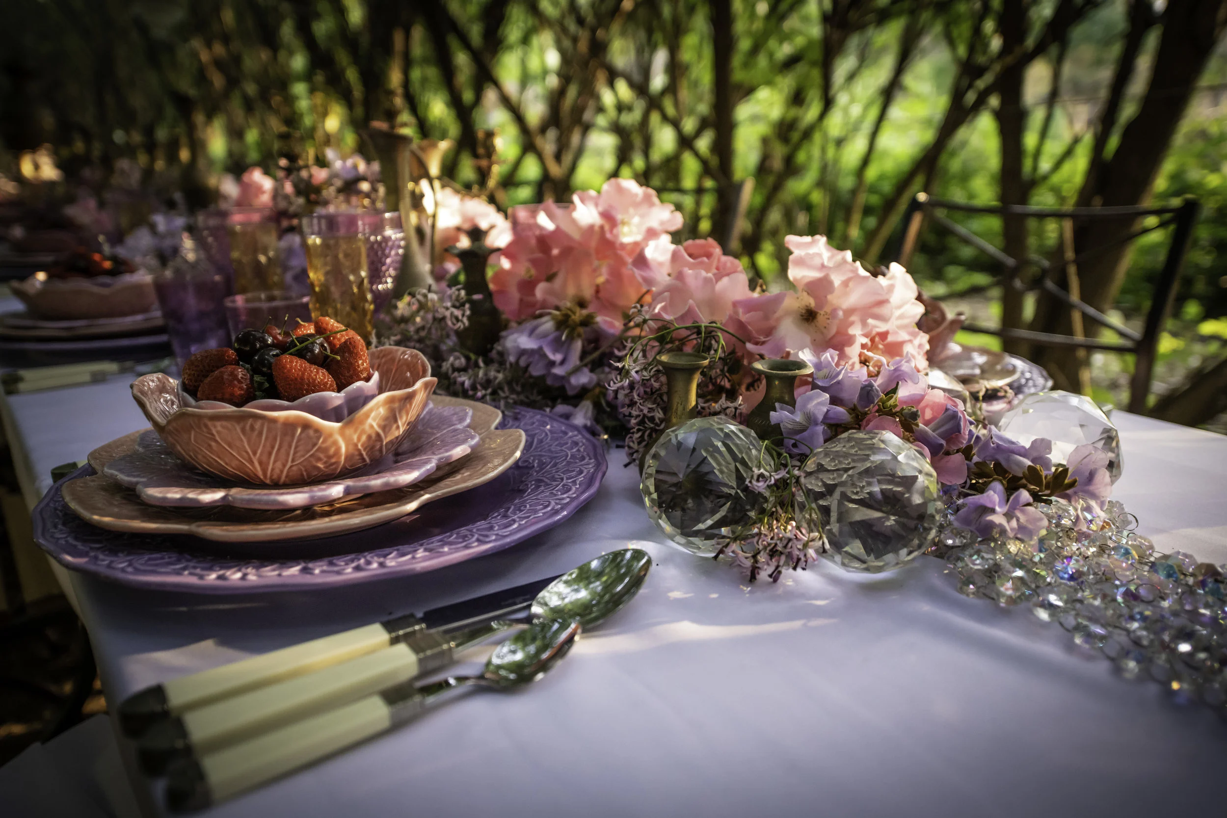 vintage artifacts on table with cute flowers decoration on the table