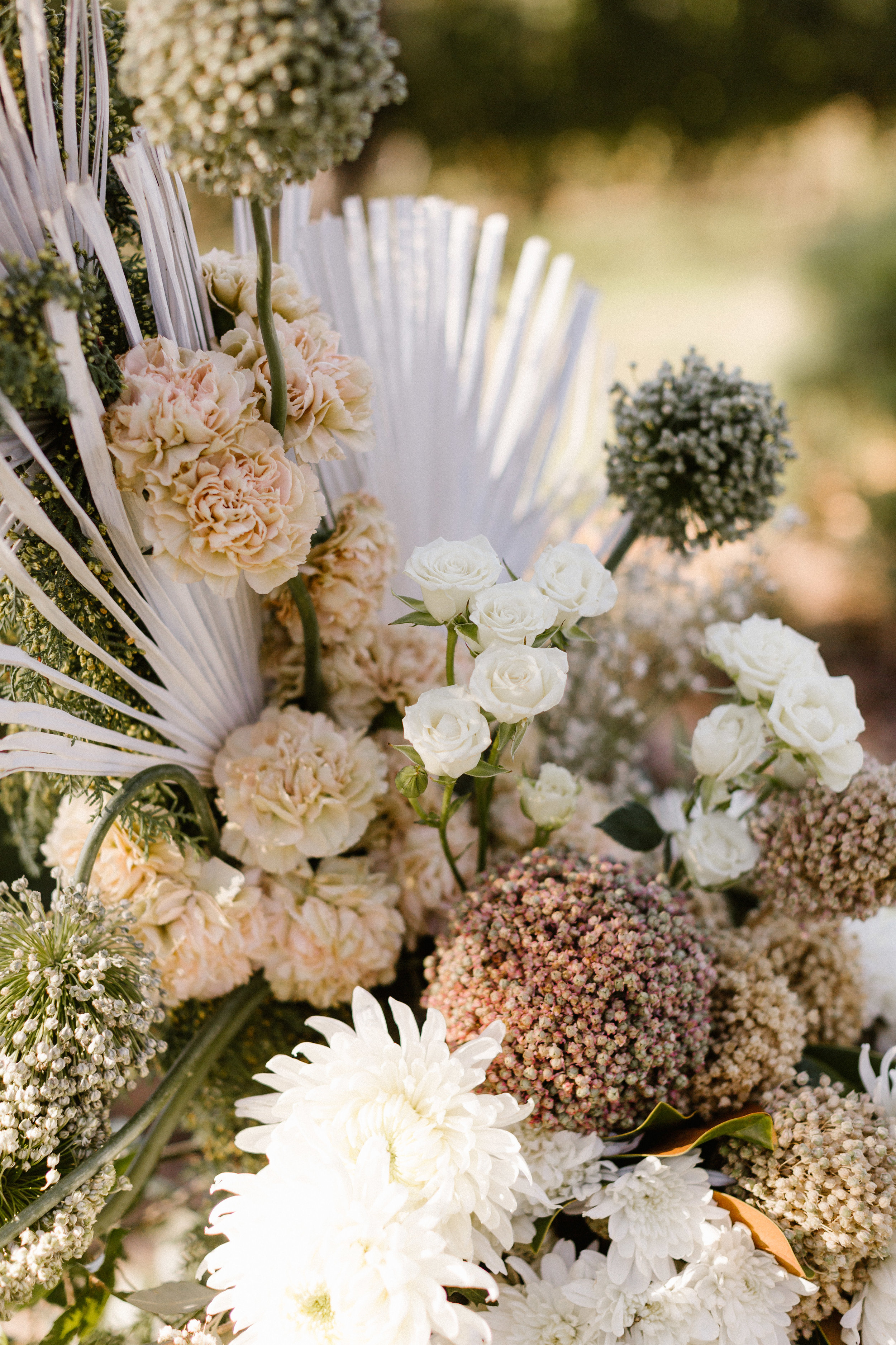  an assortment of outdoor beautiful wedding flower bouquet 