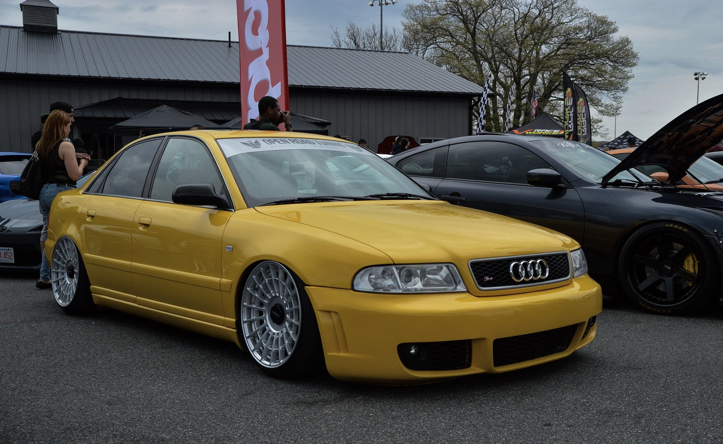 This B5 S4 for example, one of the cleaner Imola yellow S4’s ive seen. The RS4 bumper really compliments the car well giving it a lit bit of aggression but toned down enough to be classy.