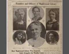 Founders and Officers of Maplewood Library South Orange Record Apr 2 