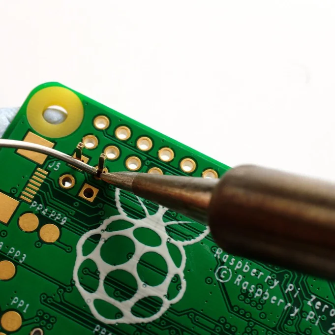 Solder a raspberry pi board