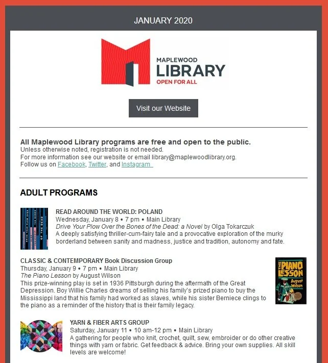 Read the January Newsletter